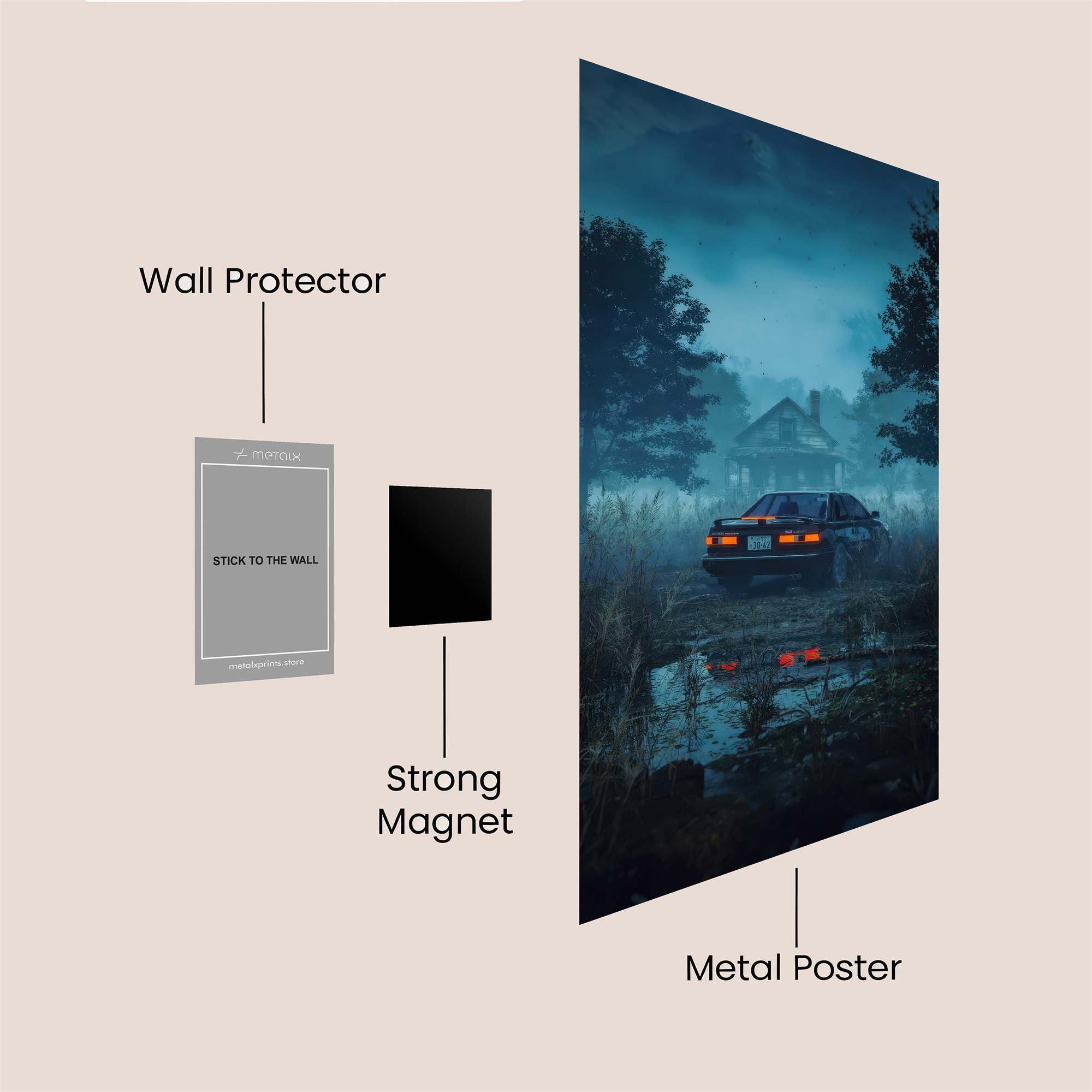 Mystery Eerie Safe Wall Magnetic / M