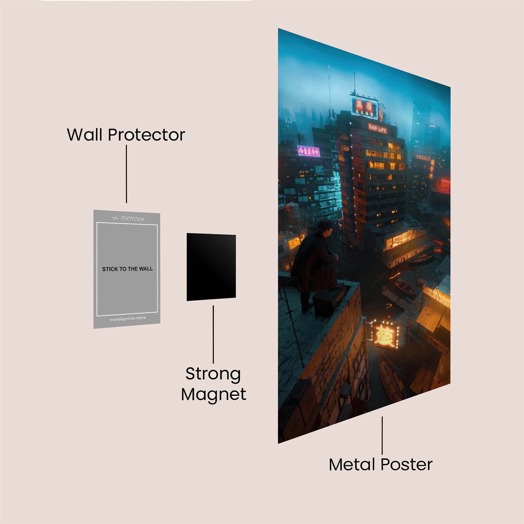 Neon Noir Safe Wall Magnetic / M