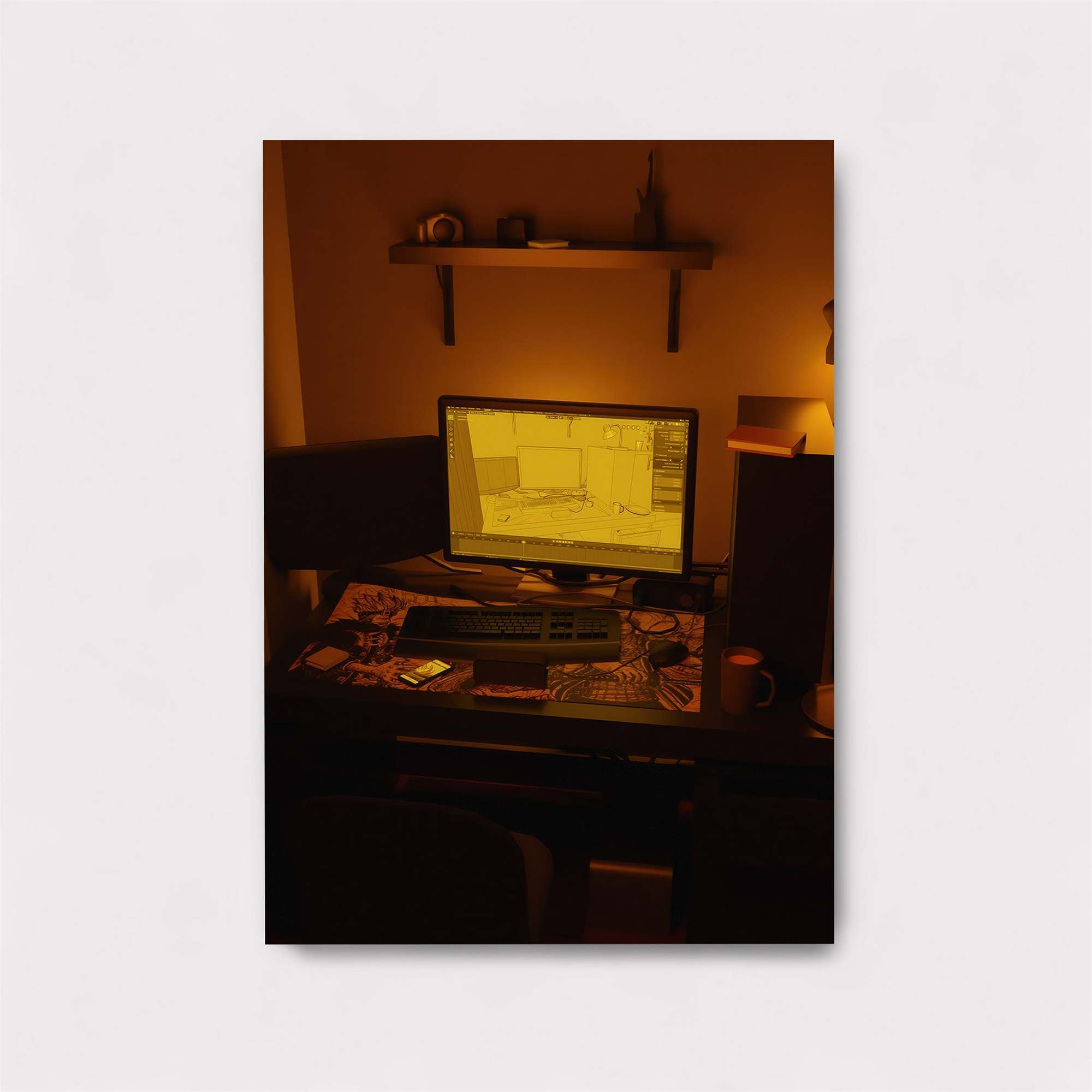 Gamer's Haven Safe Wall Magnetic / M