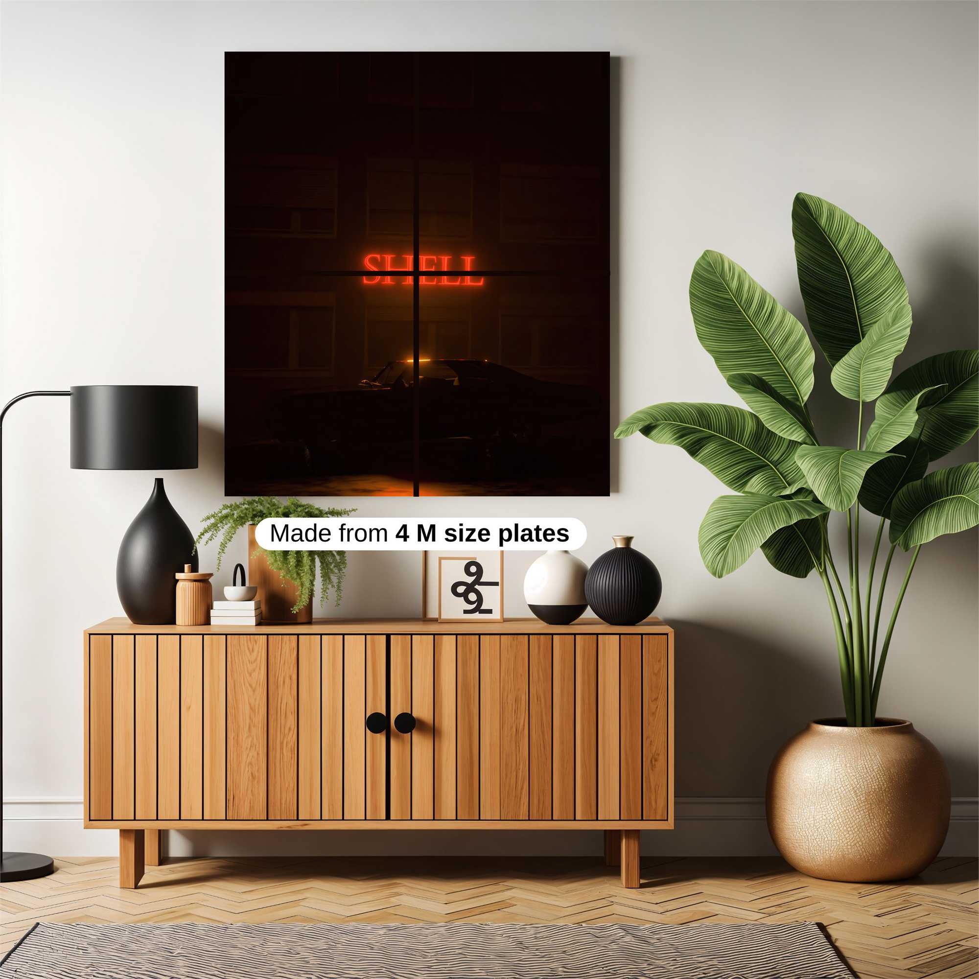 Shell Noir Safe Wall Magnetic / M