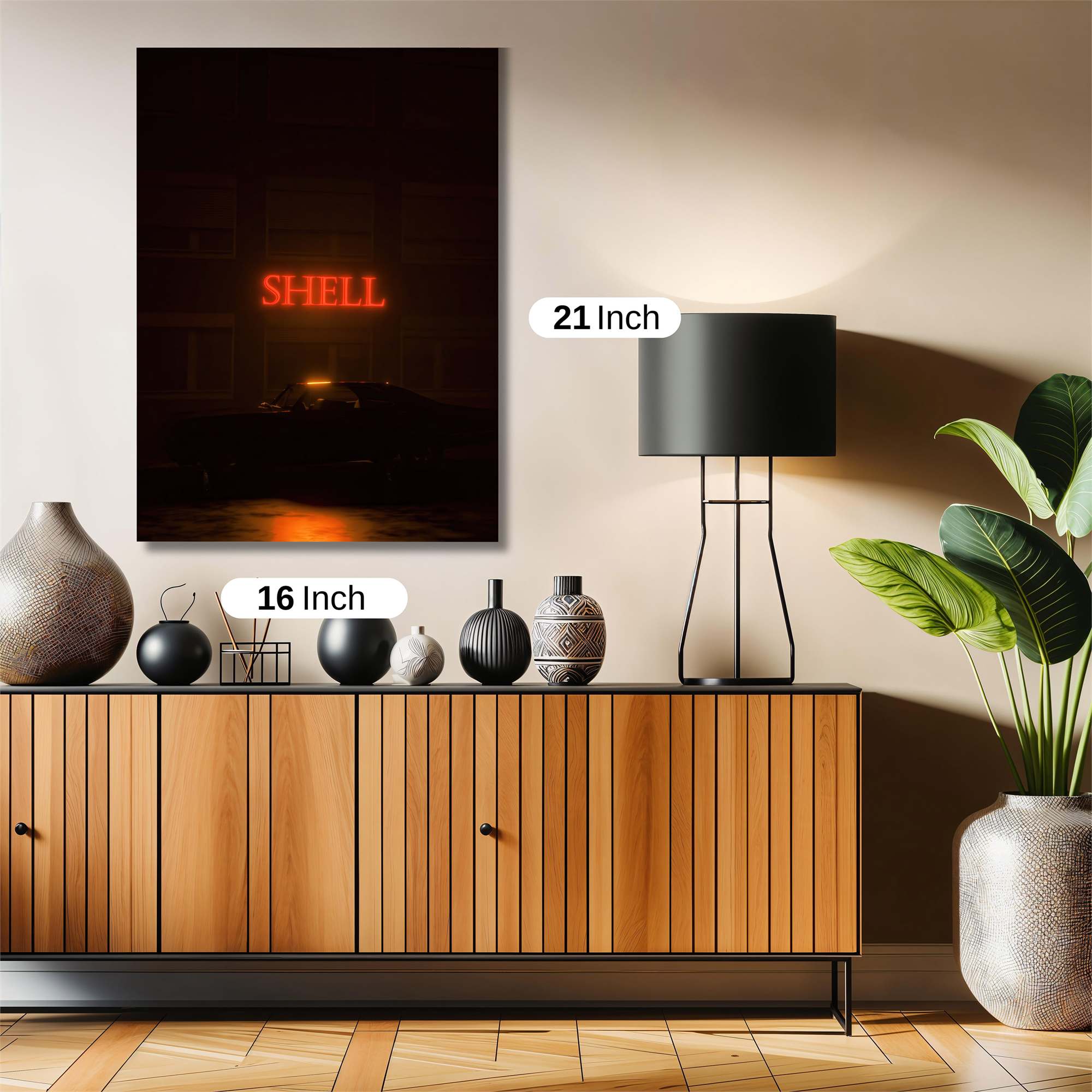 Shell Noir Safe Wall Magnetic / M