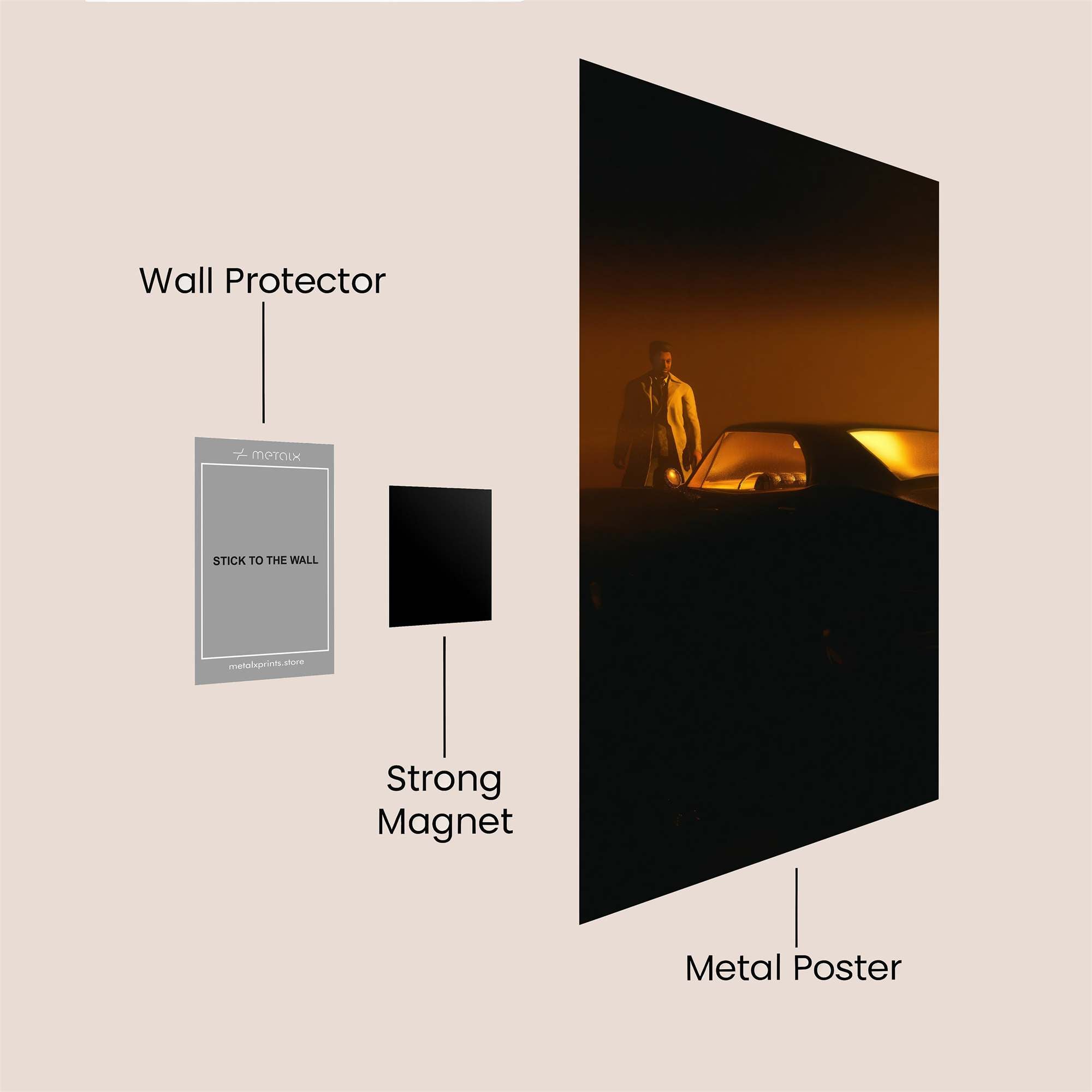 Night Vigil Safe Wall Magnetic / M