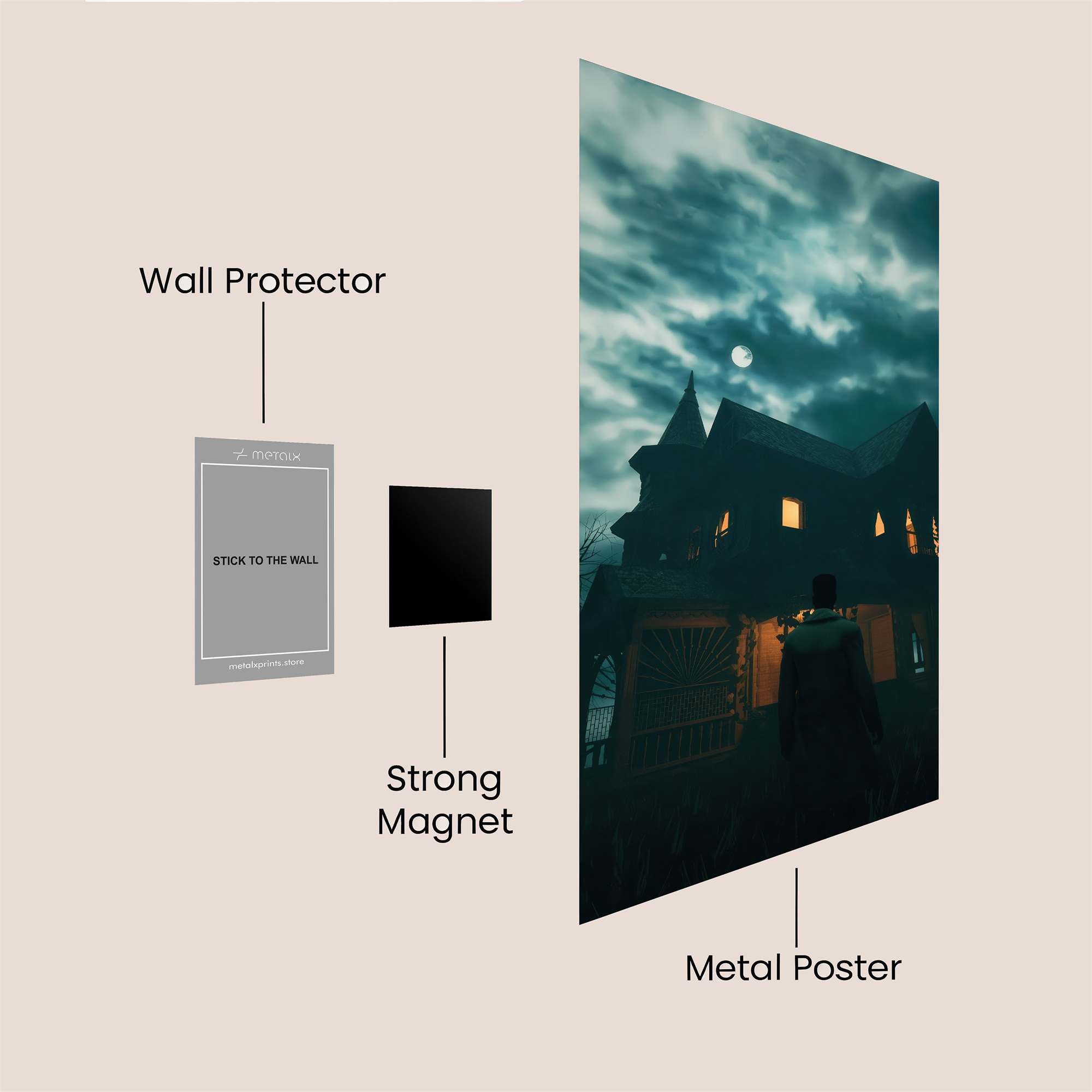 Haunted Enigma Safe Wall Magnetic / M