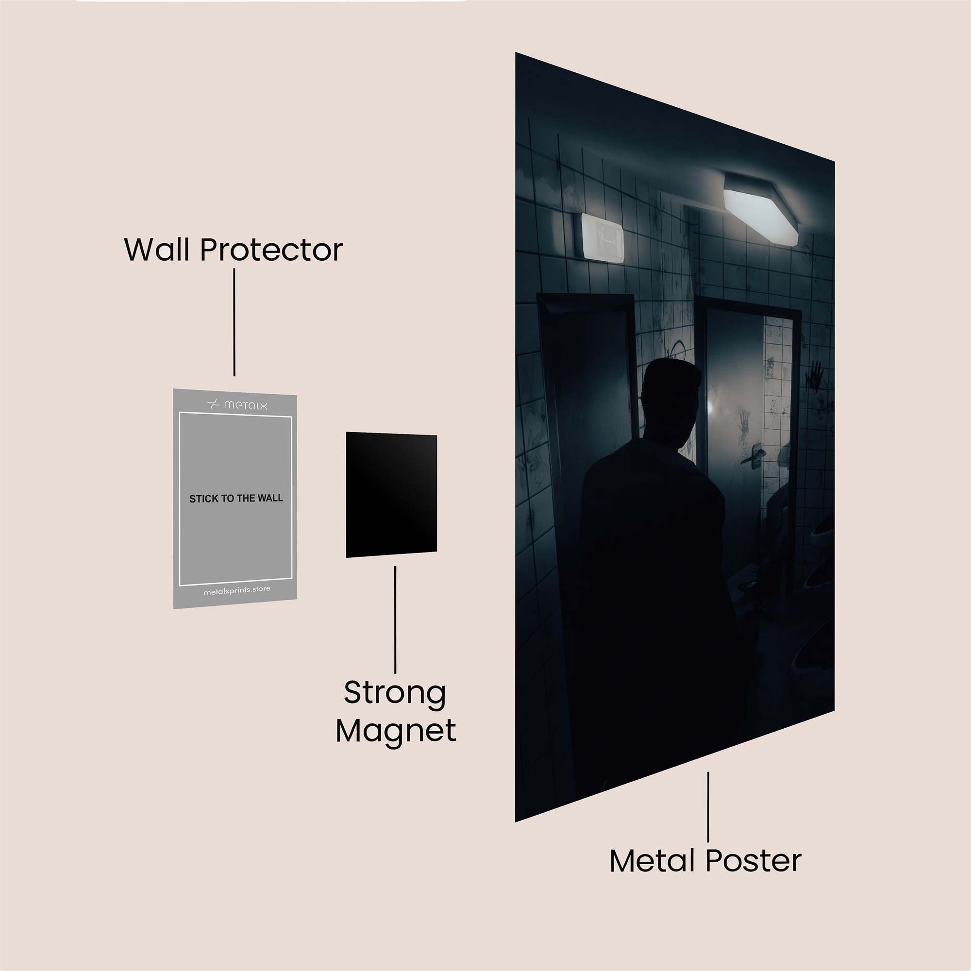 Silent Mystery Safe Wall Magnetic / M