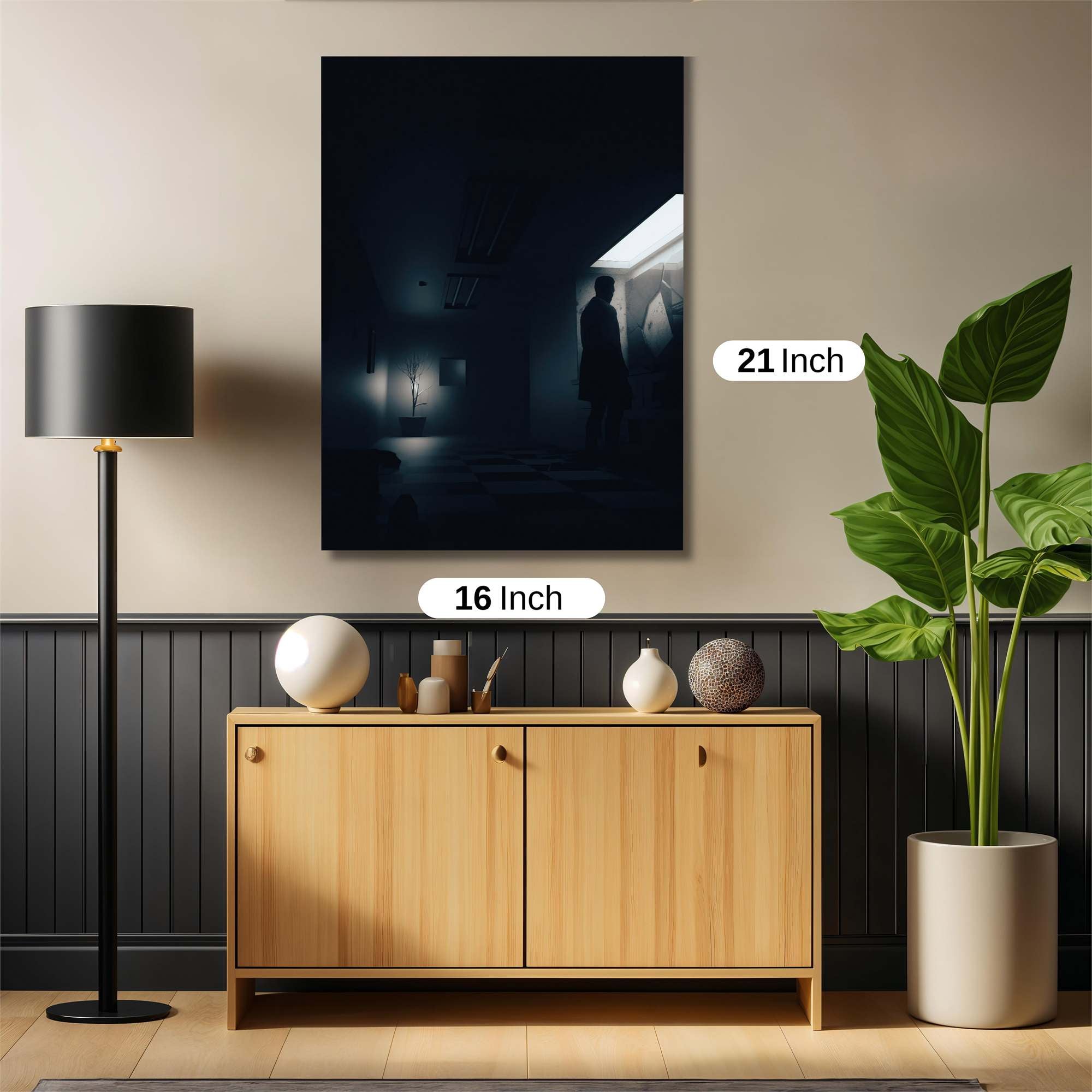 Shadowed Solitude Safe Wall Magnetic / M