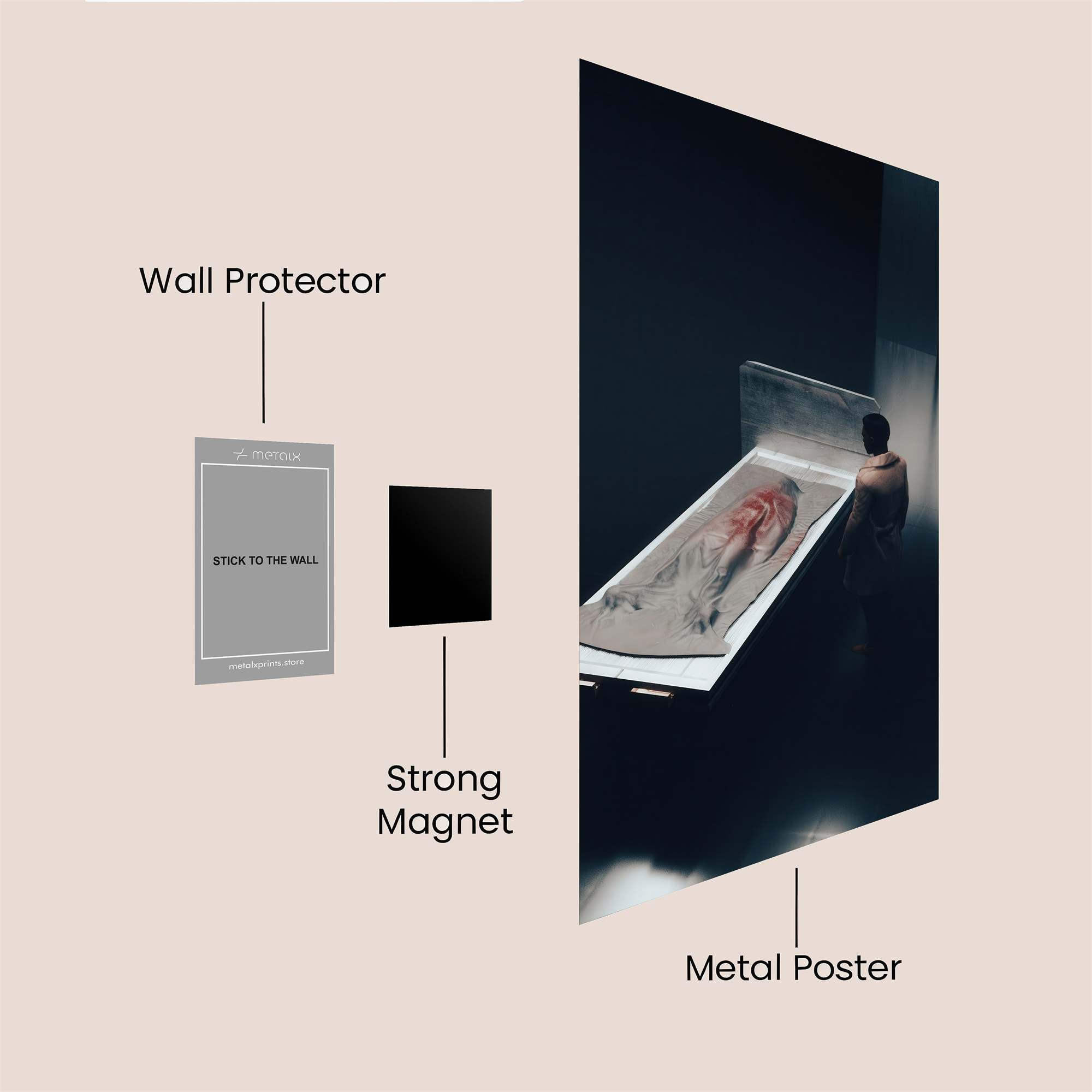 Corpse Silent Safe Wall Magnetic / M