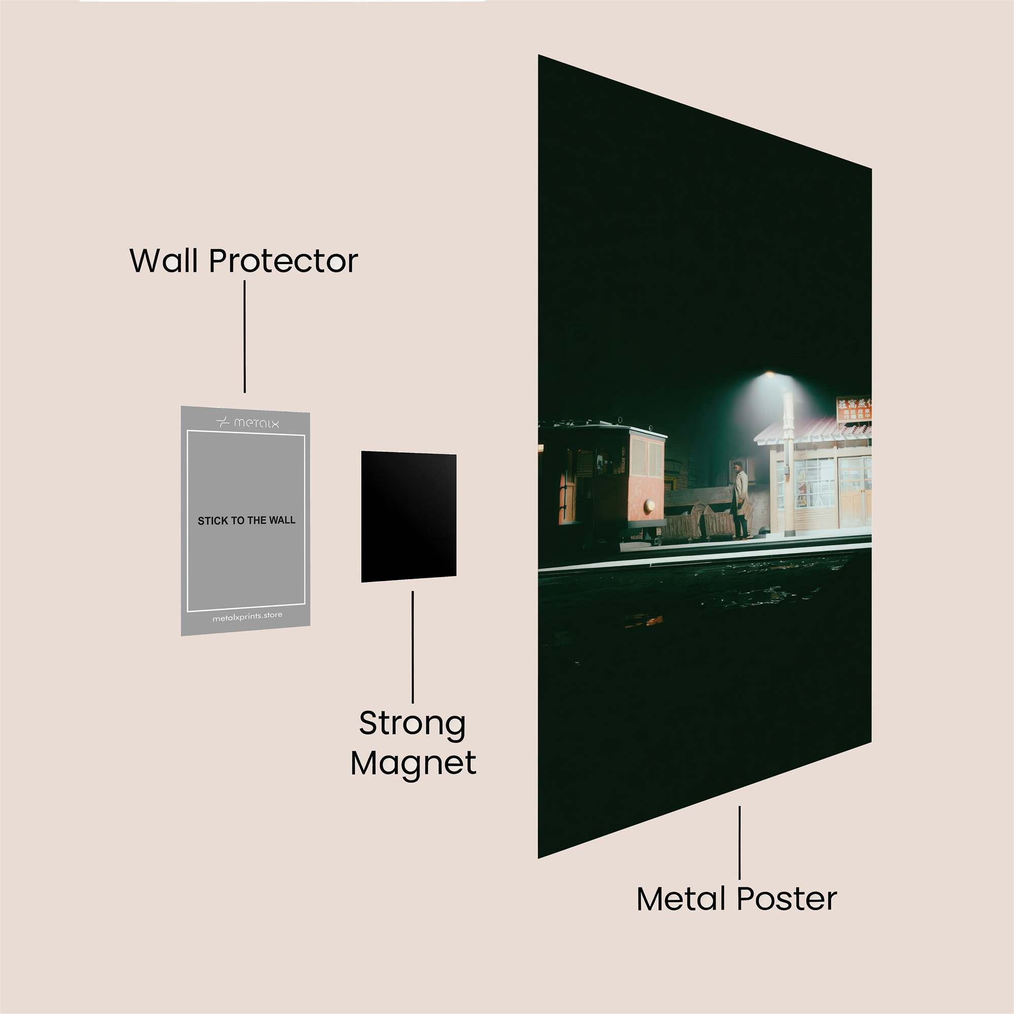 Night Solitude Safe Wall Magnetic / M