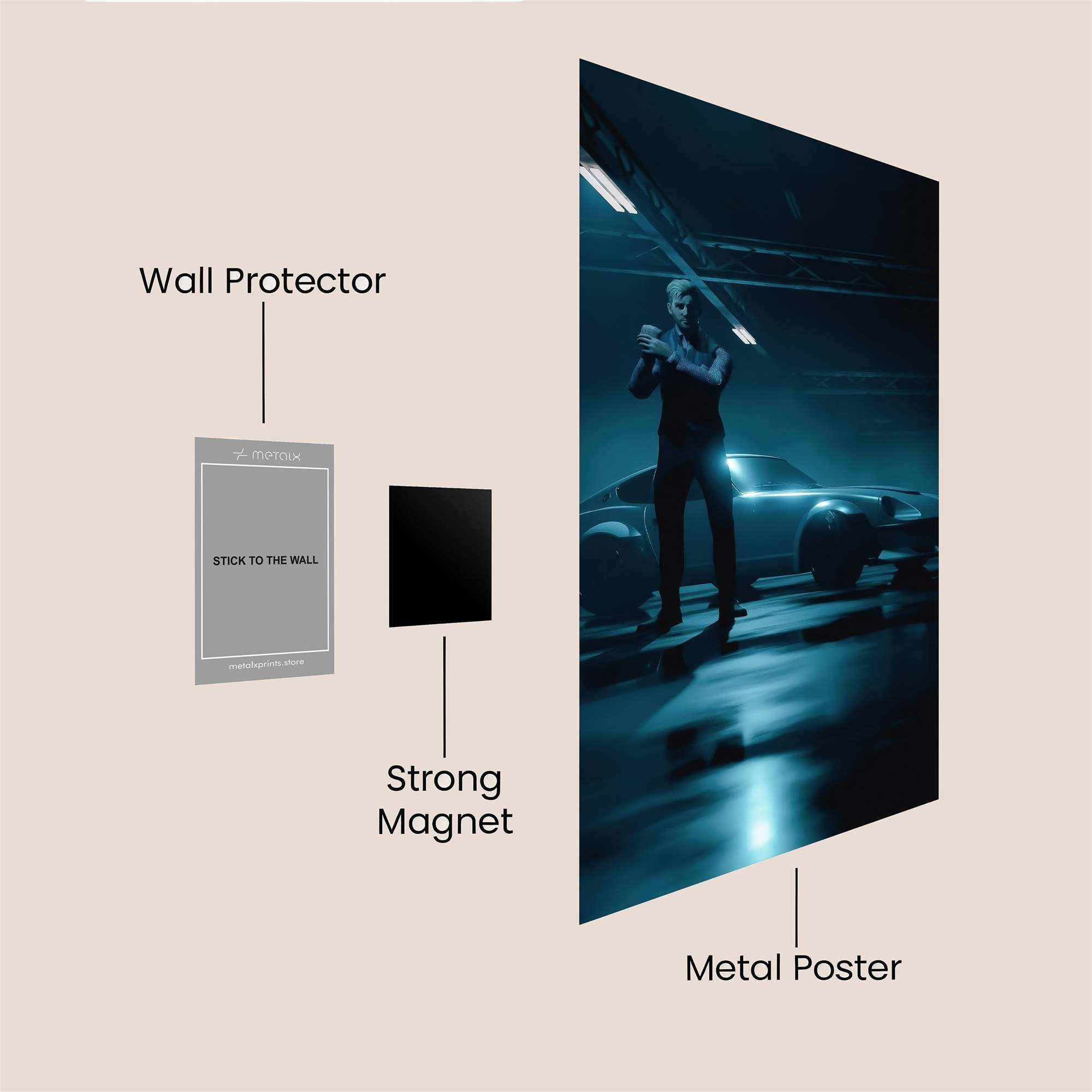 Keanu Stealth Safe Wall Magnetic / M