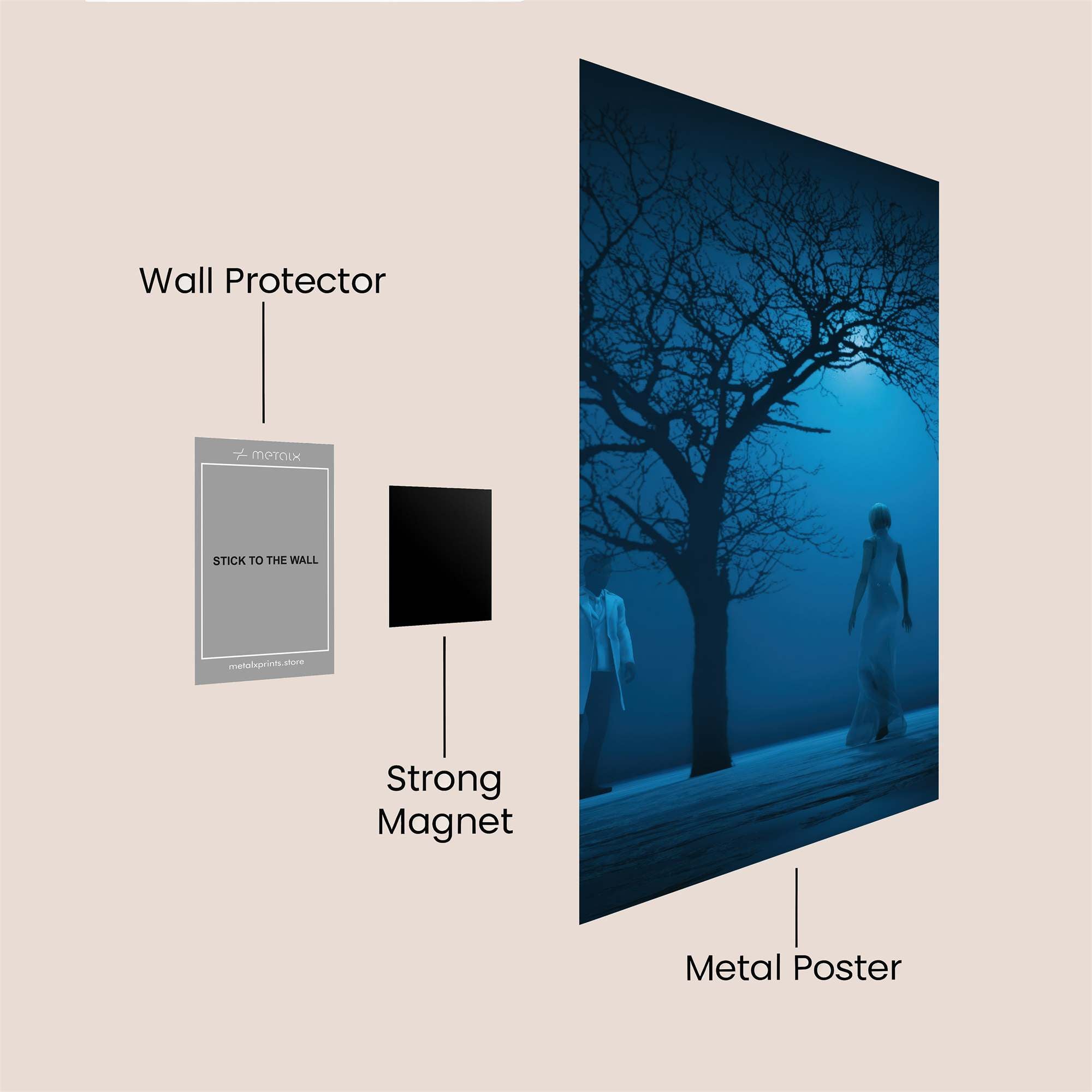 Moonlit Mystery Safe Wall Magnetic / M