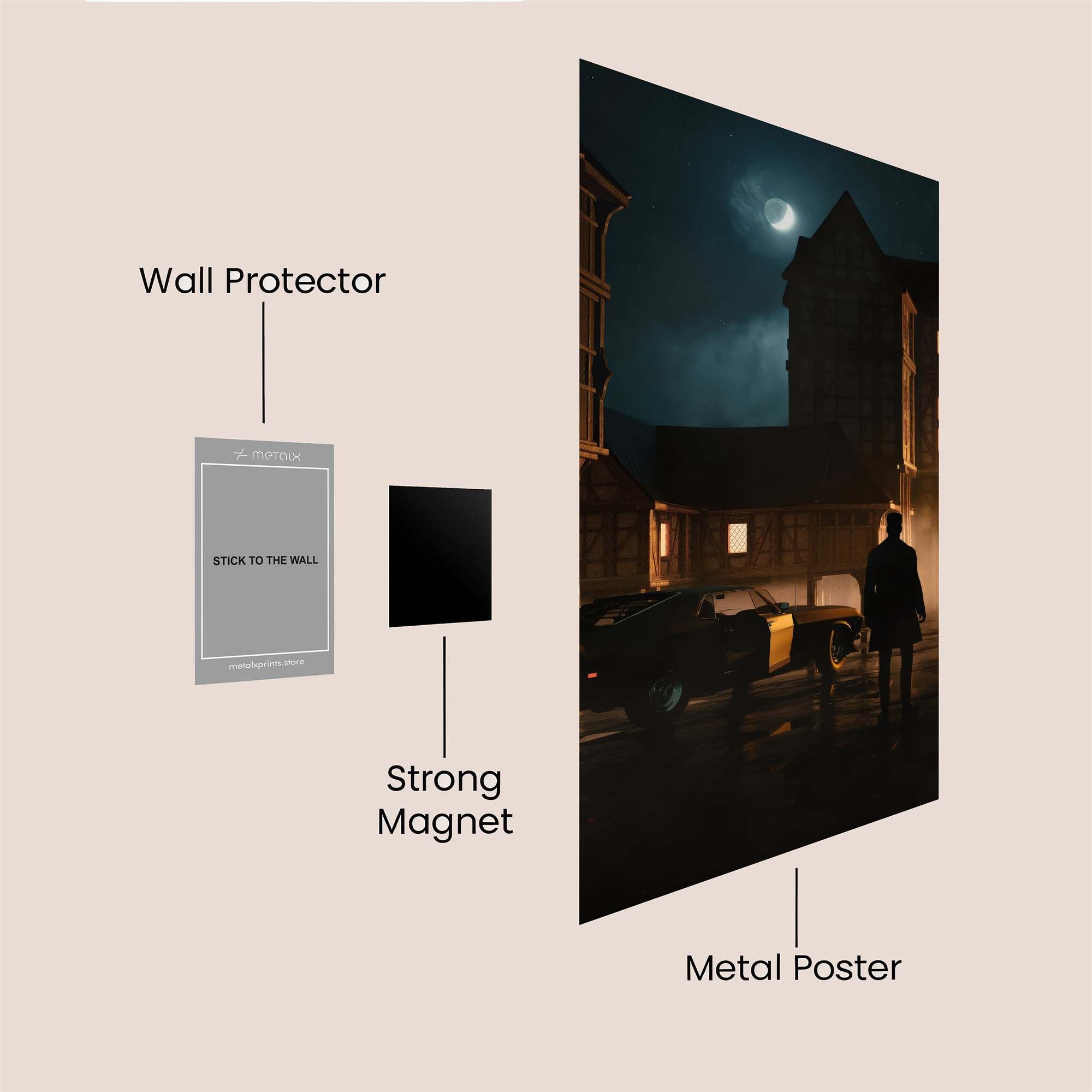 Night Whisper Safe Wall Magnetic / M