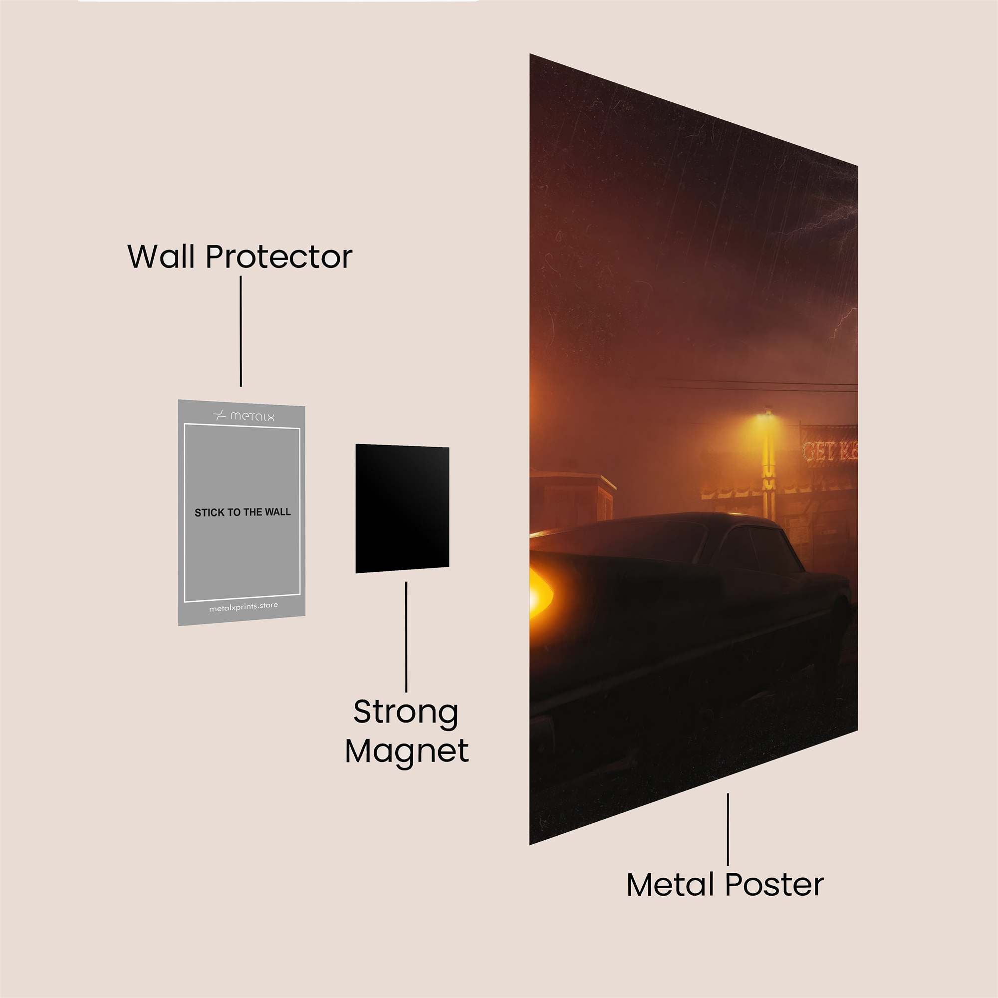 Stormy Warning Safe Wall Magnetic / M