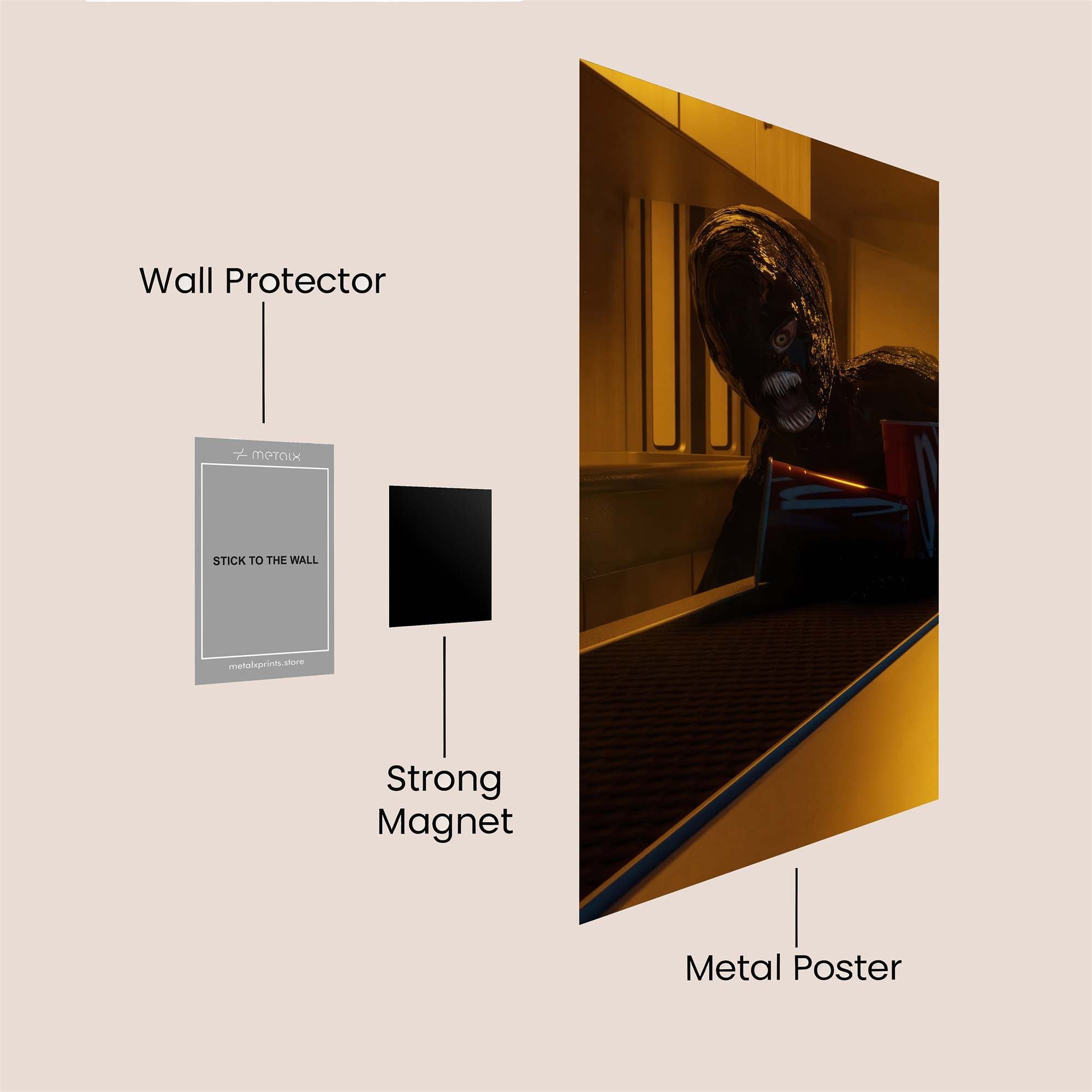 Alien Intruder Safe Wall Magnetic / M