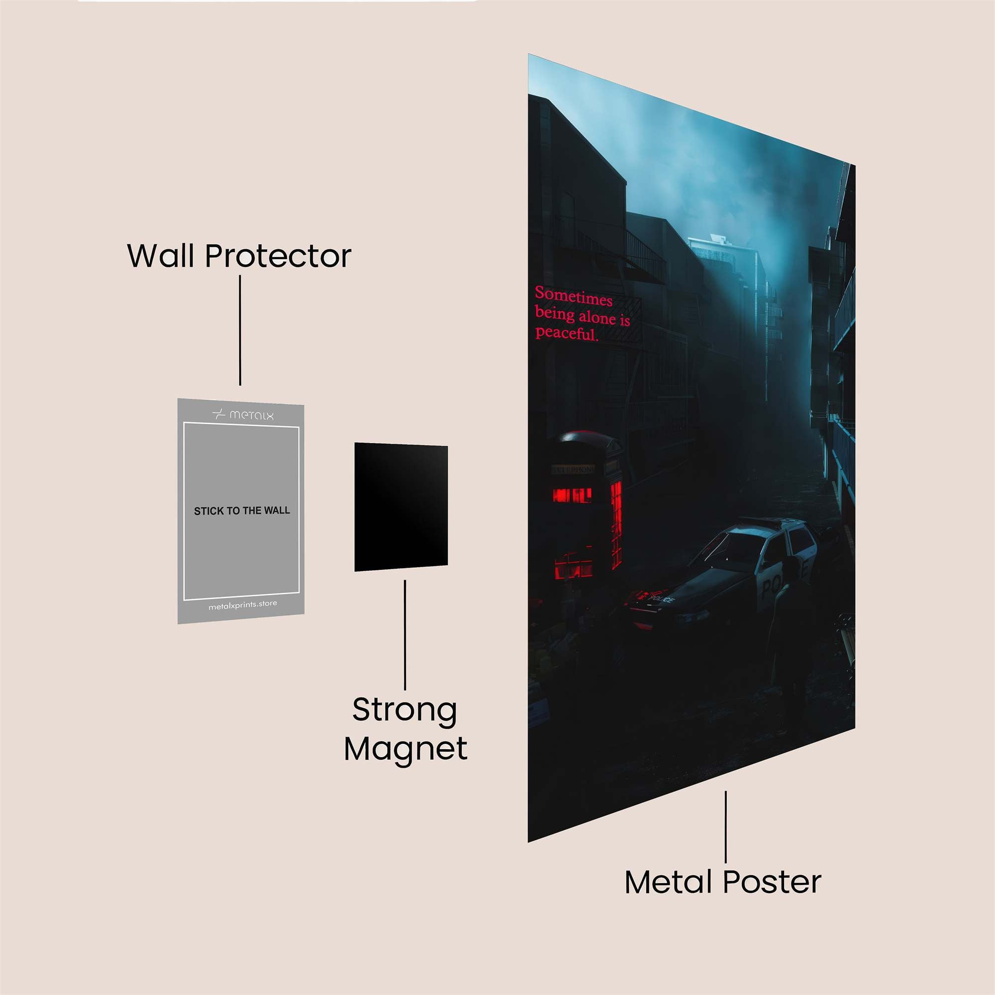 Neon Despair Safe Wall Magnetic / M