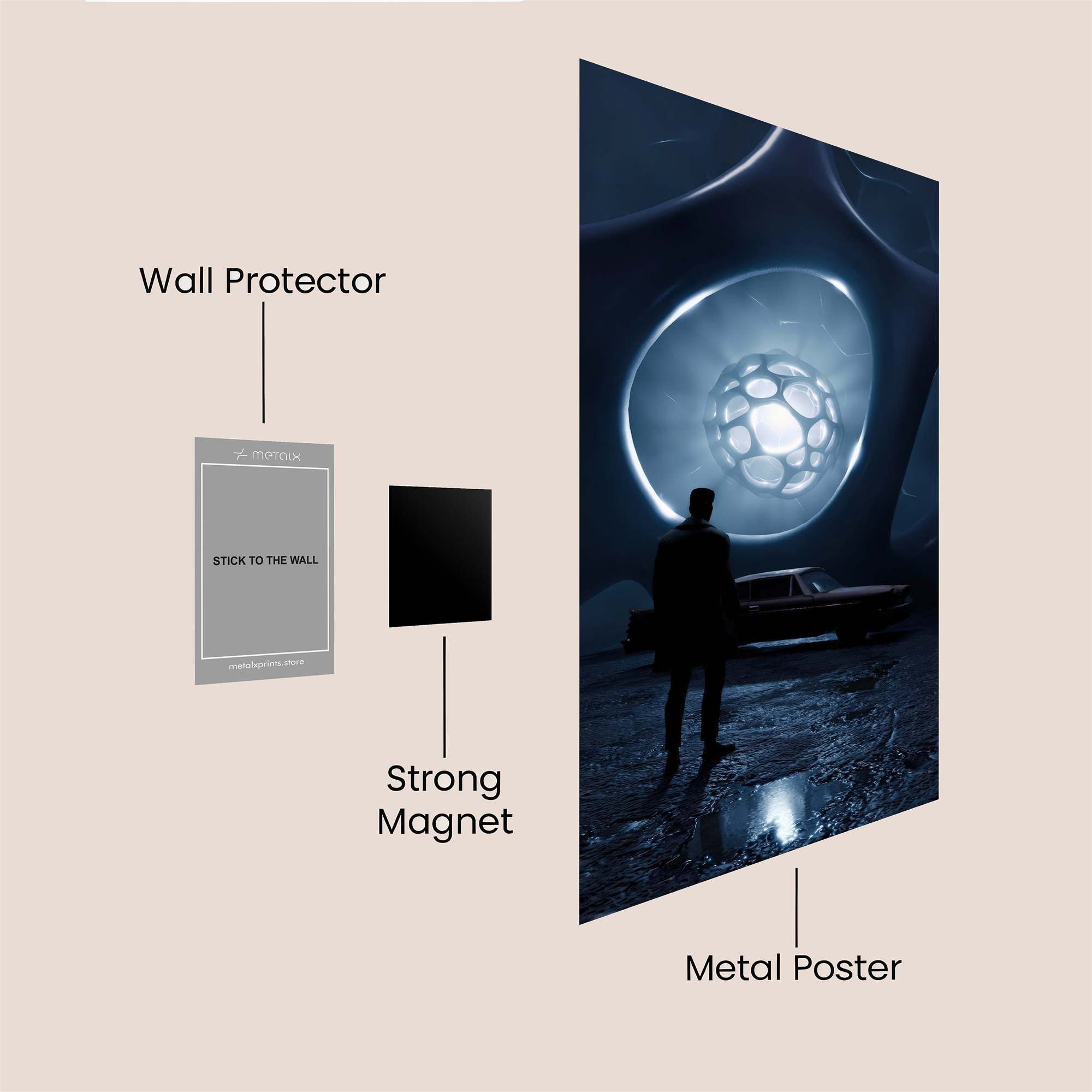 Portal Enigma Safe Wall Magnetic / M