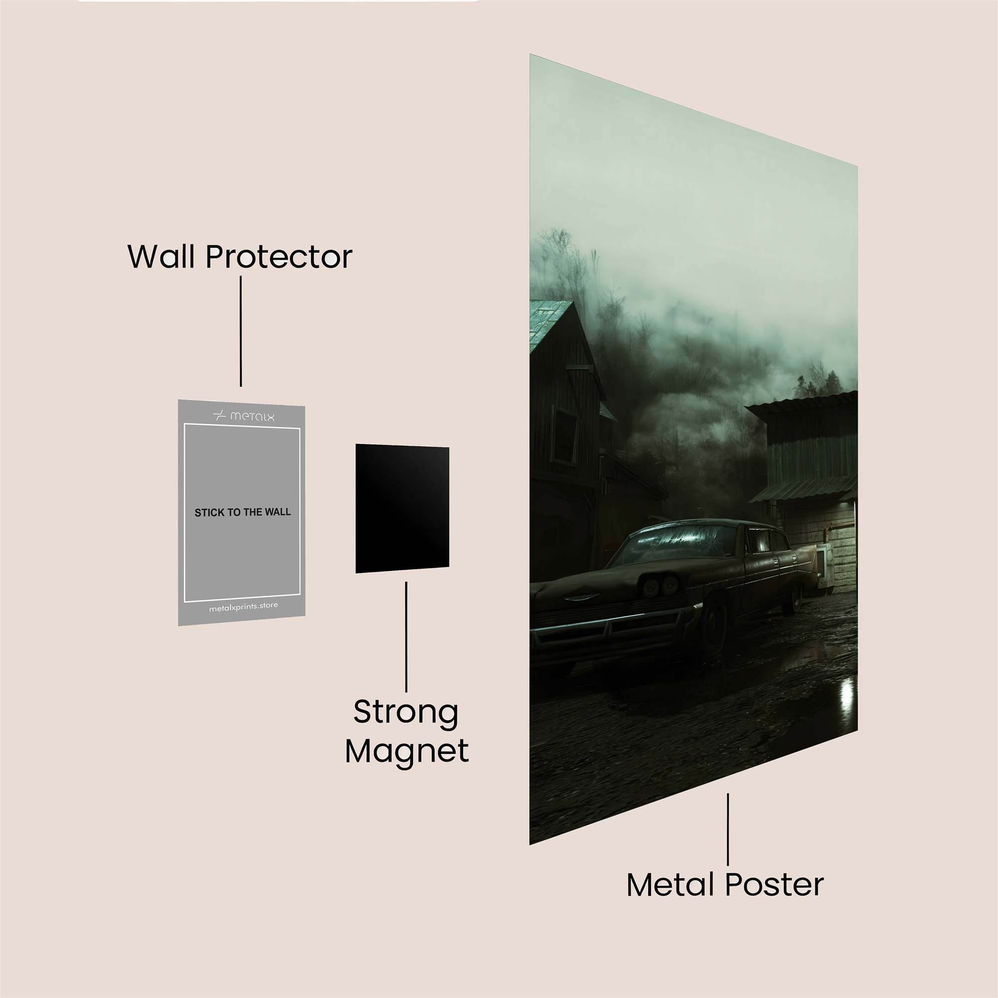 Ghostly Haven Safe Wall Magnetic / M