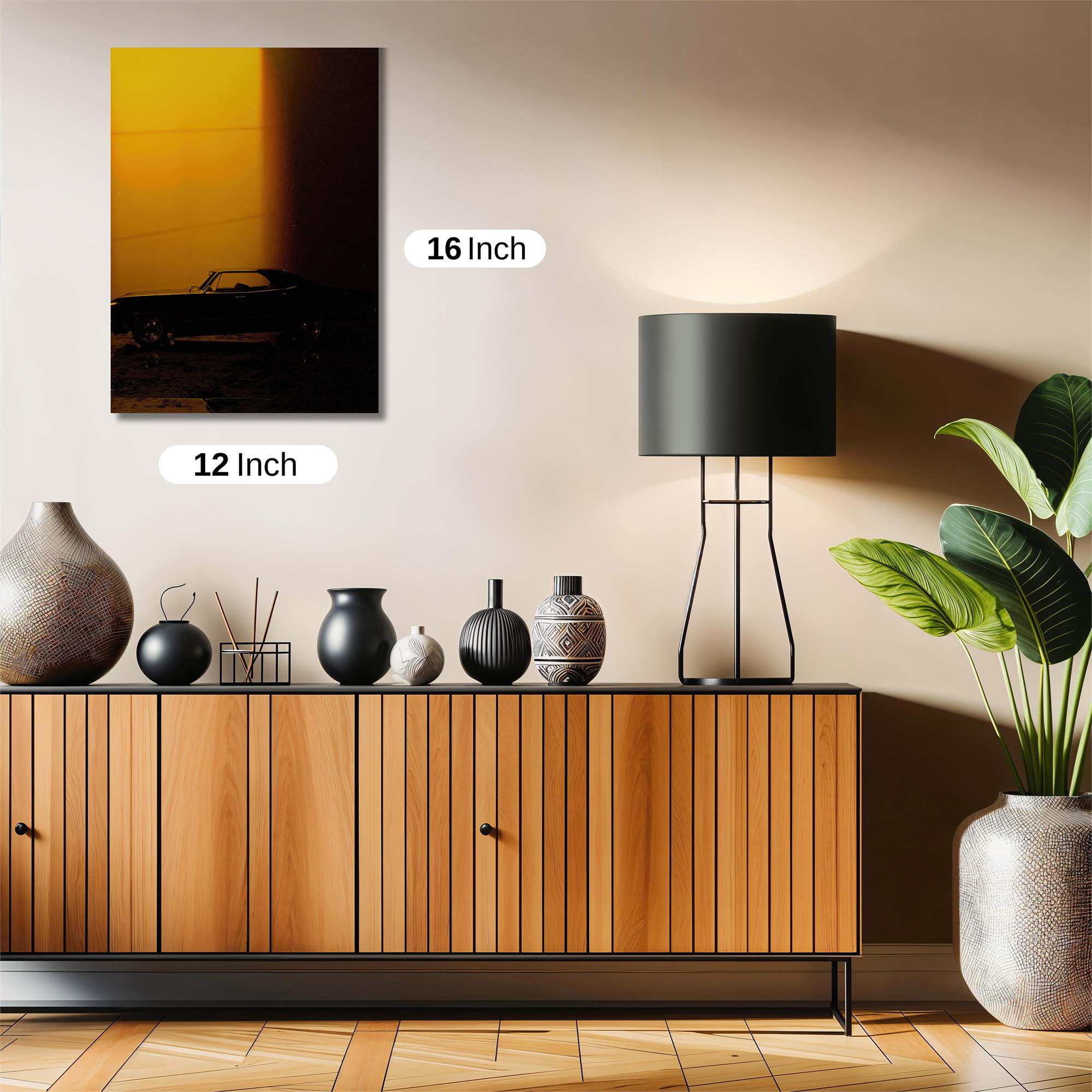 Car Silhouette Safe Wall Magnetic / M