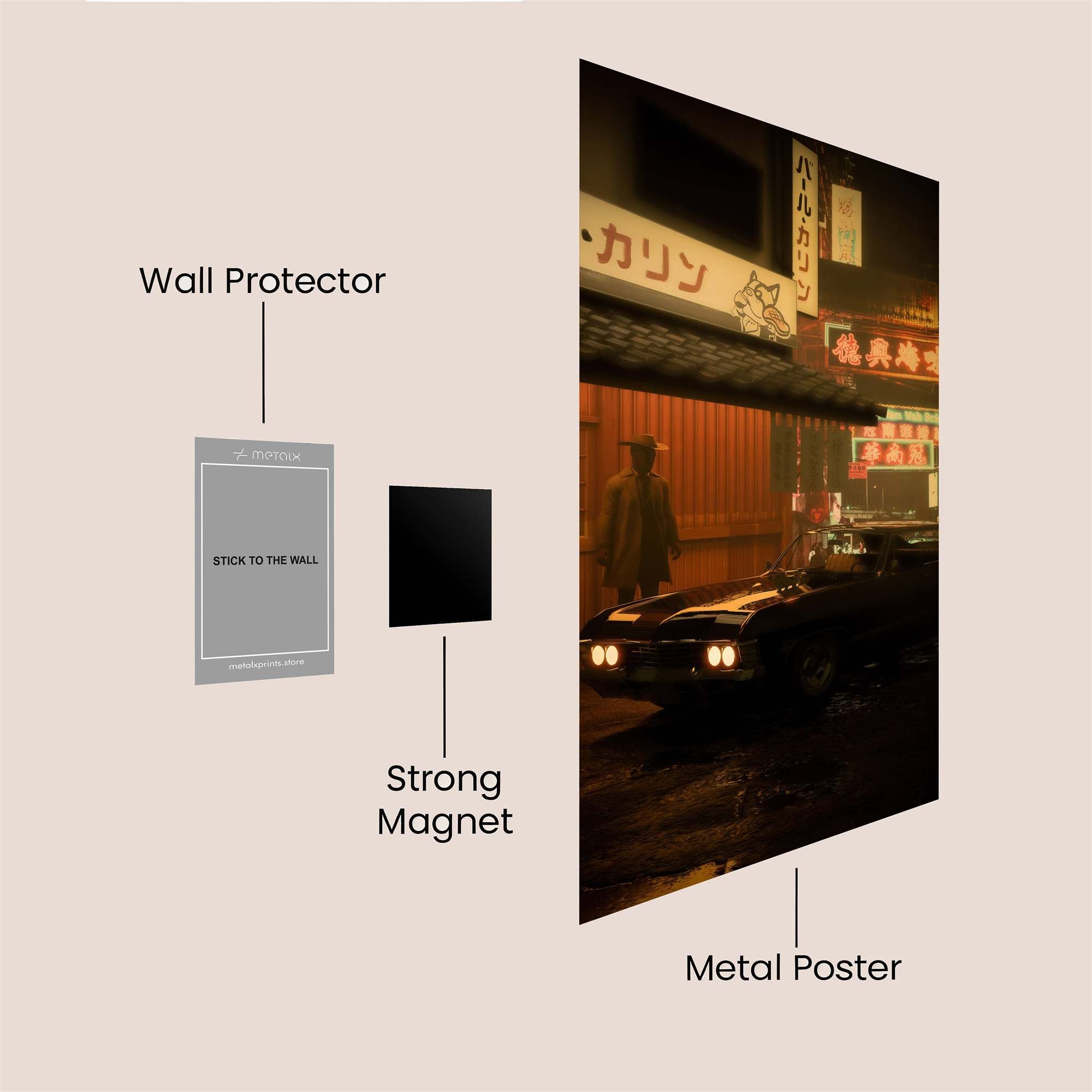 Neon Noir Safe Wall Magnetic / M