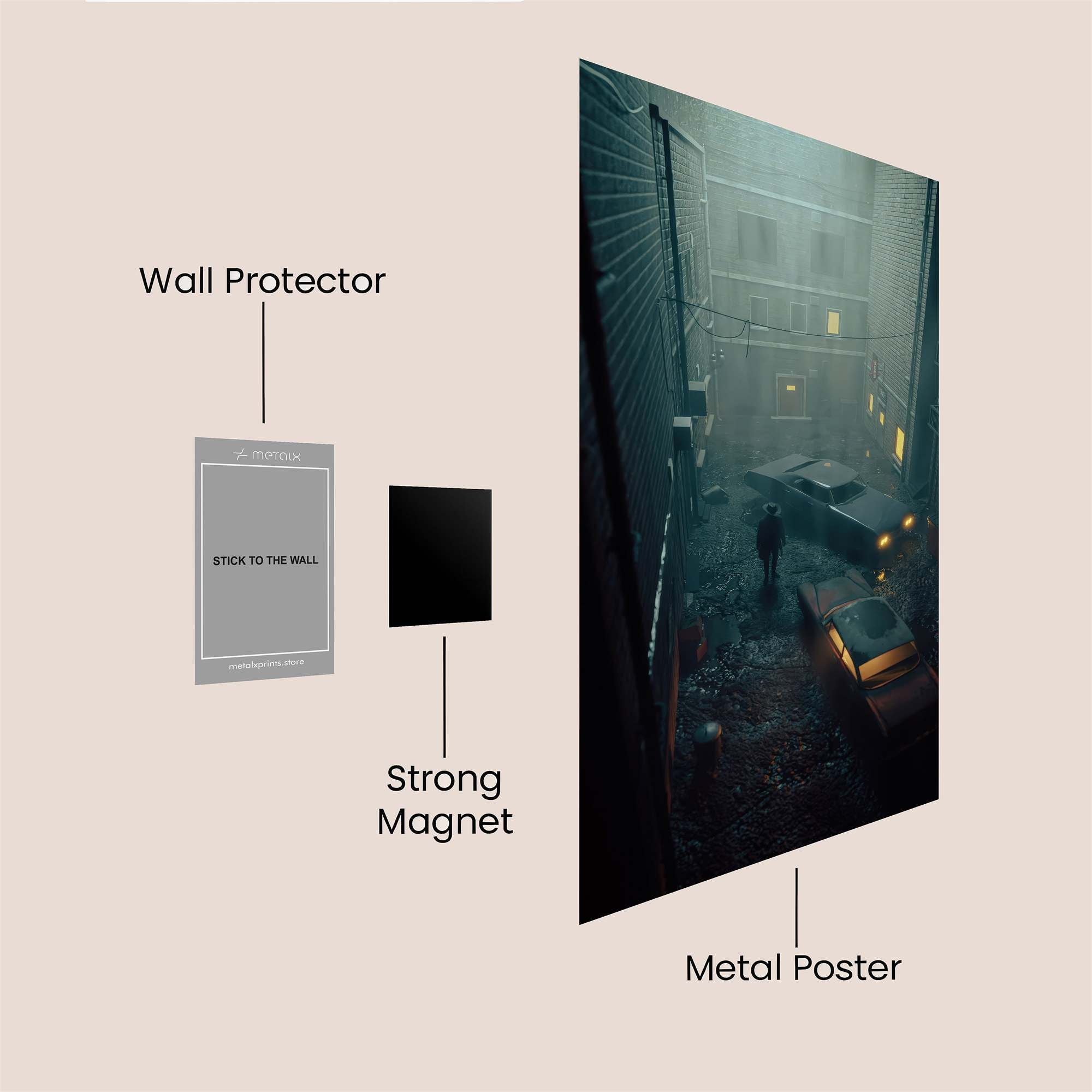 Alley Gloom Safe Wall Magnetic / M