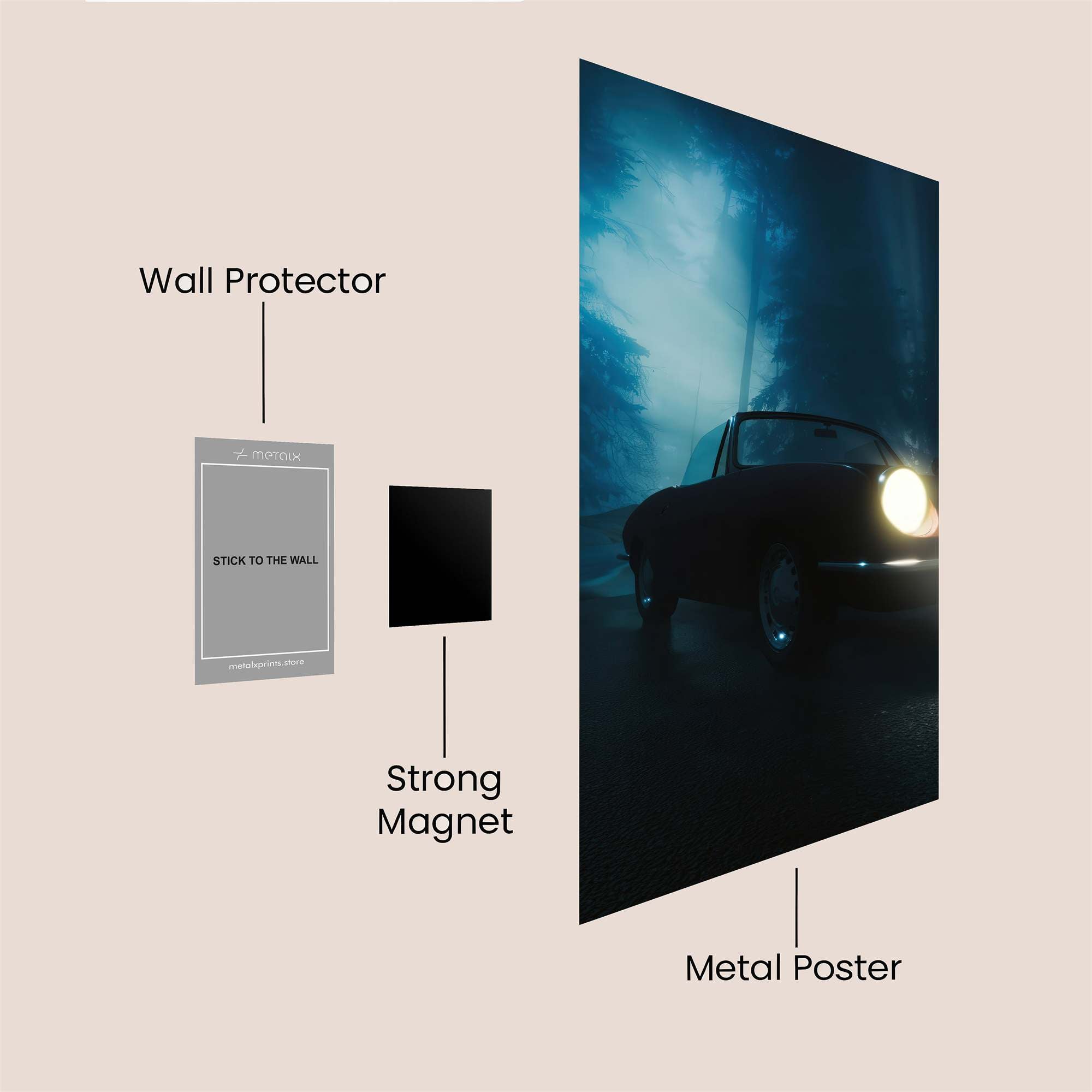 Porsche Mystery Safe Wall Magnetic / M