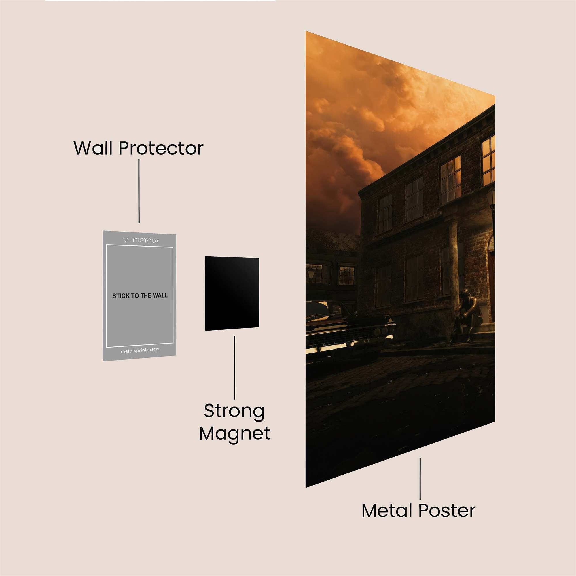 Apocalyptic Dusk Safe Wall Magnetic / M