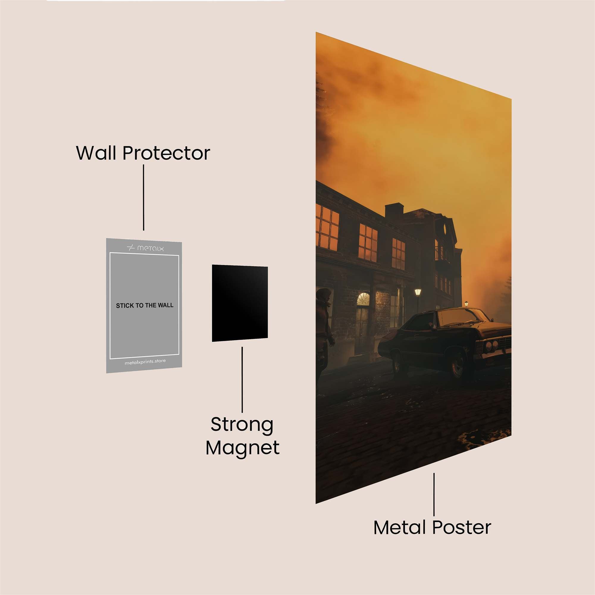 Apocalypse Gloom Safe Wall Magnetic / M