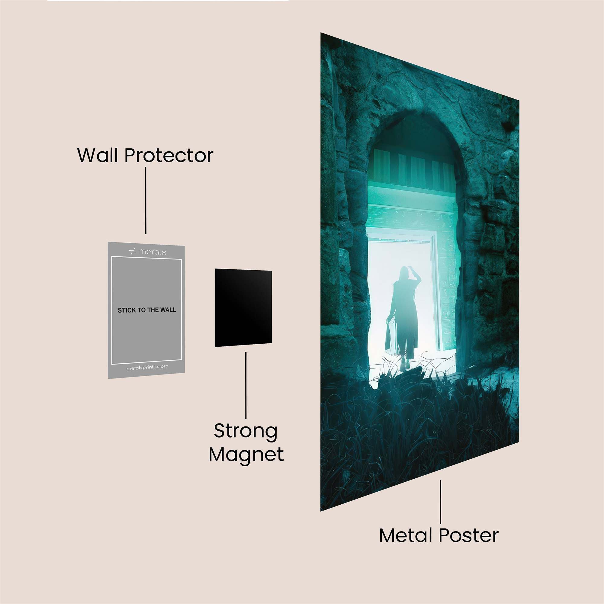Shell Glow Safe Wall Magnetic / M