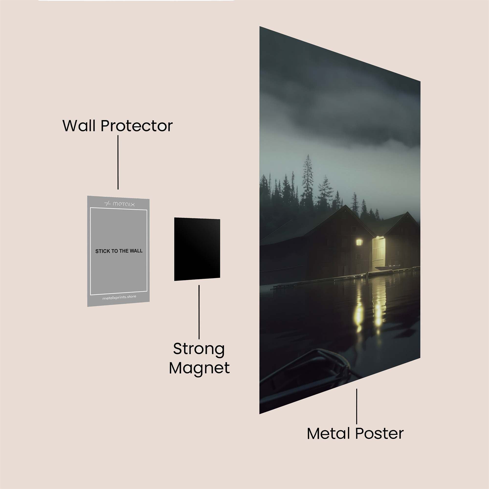 Cabin Whisper Safe Wall Magnetic / M