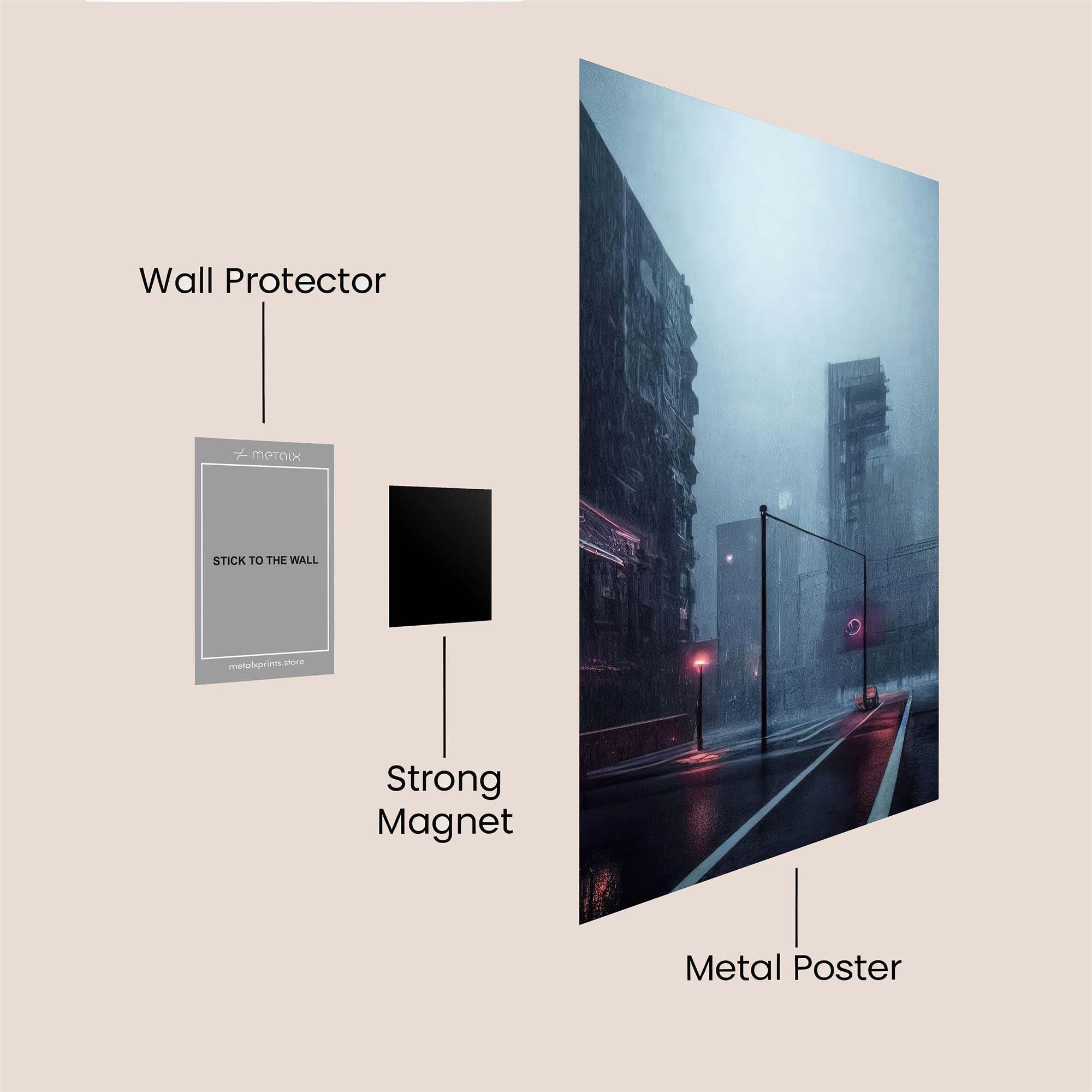 City Gloom Safe Wall Magnetic / M