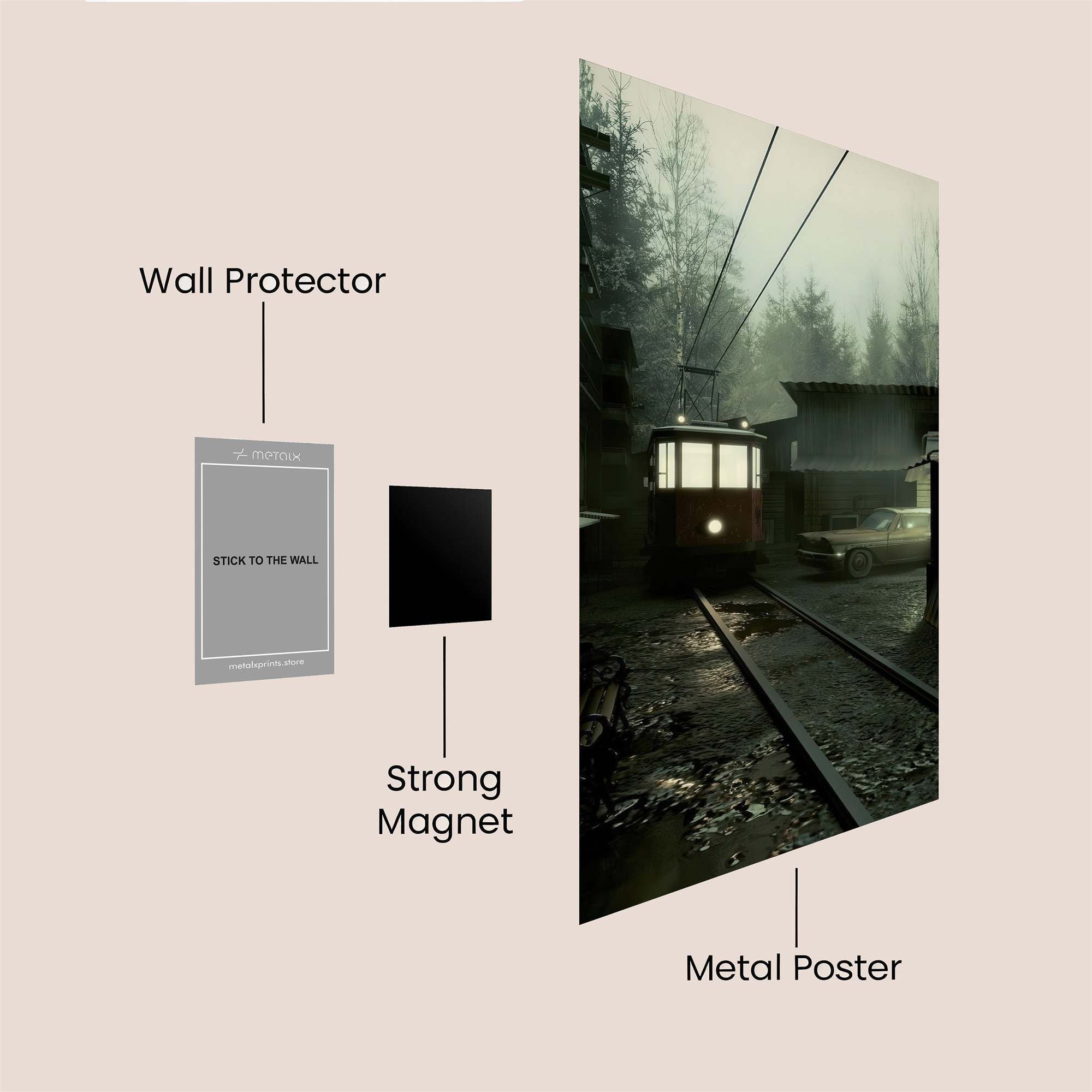 Tram Twilight Safe Wall Magnetic / M