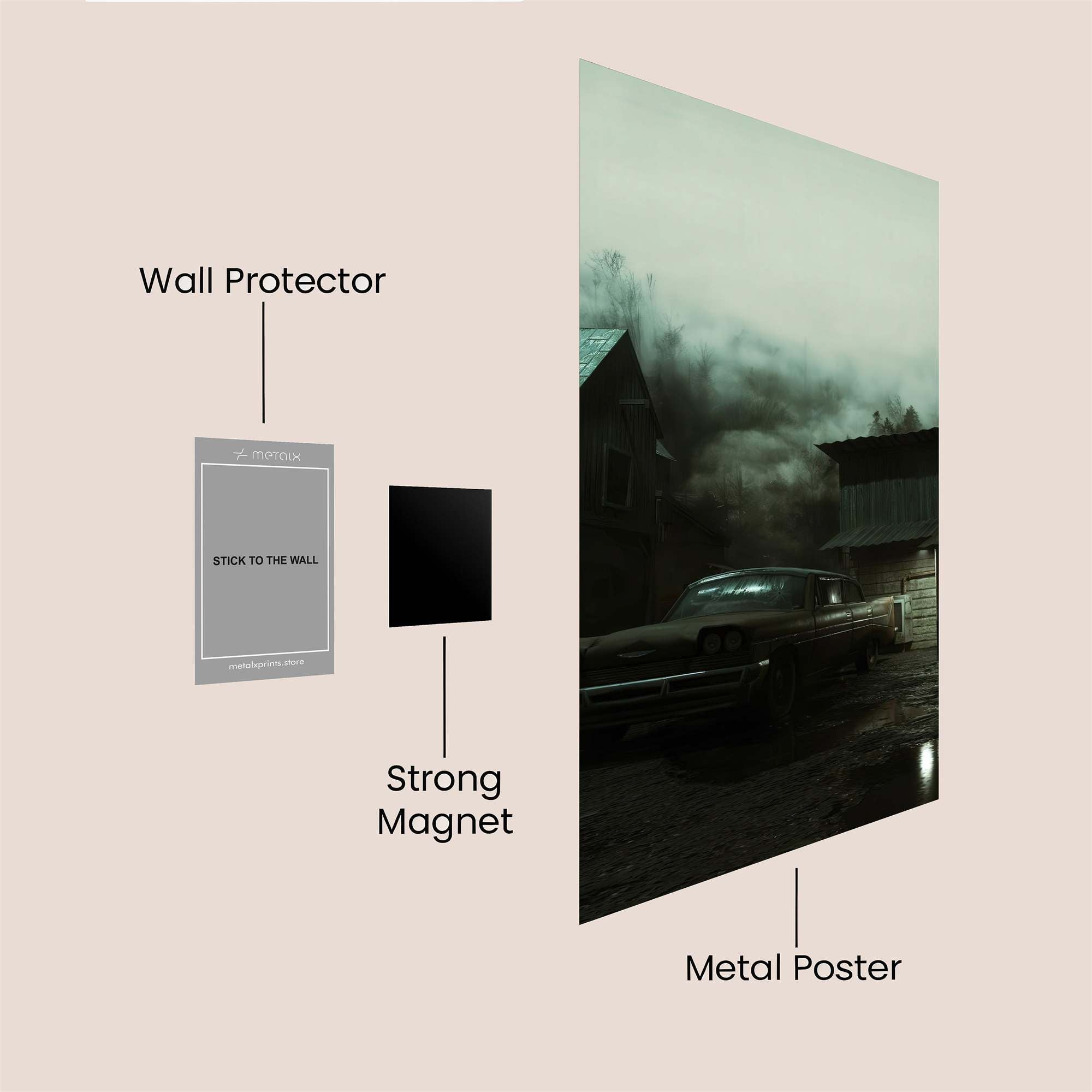 Ghostly Haven Safe Wall Magnetic / M