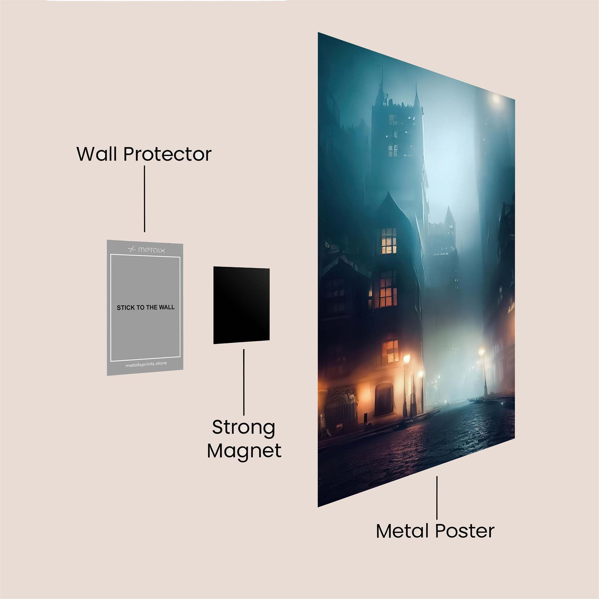 GothicWhisper Safe Wall Magnetic / M