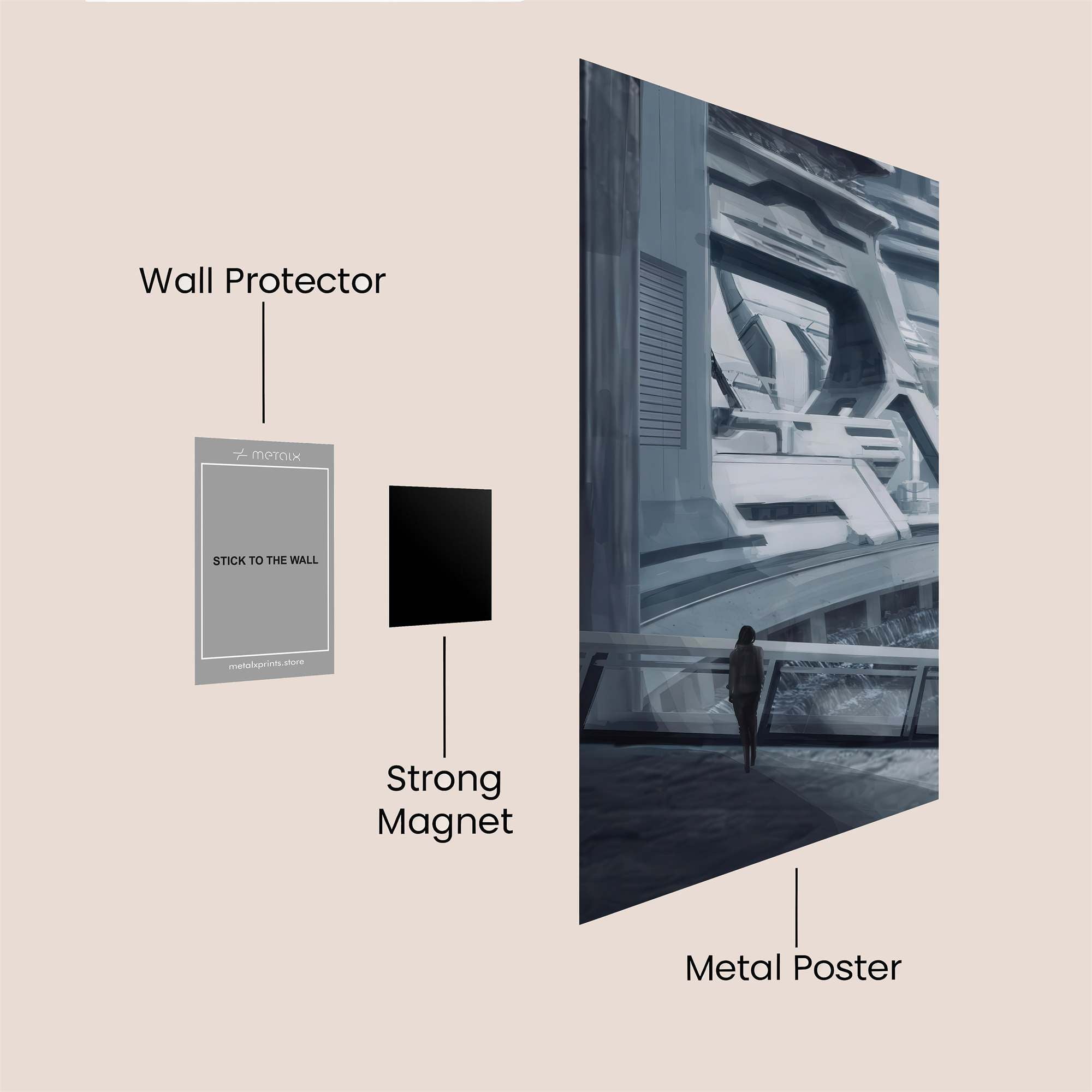 Future Solitude Safe Wall Magnetic / M