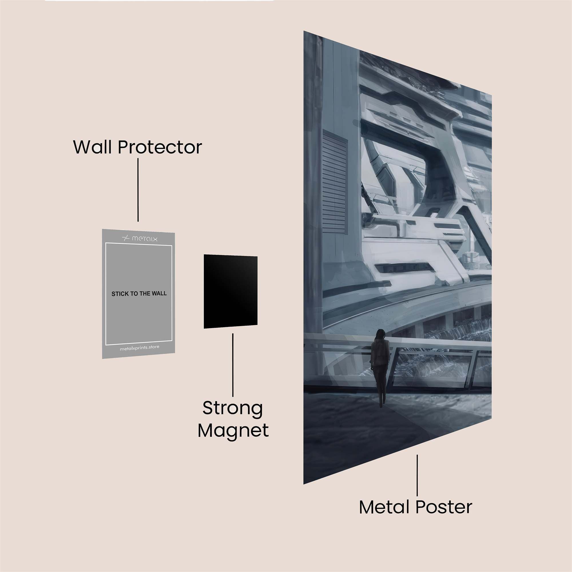 City Solitude Safe Wall Magnetic / M