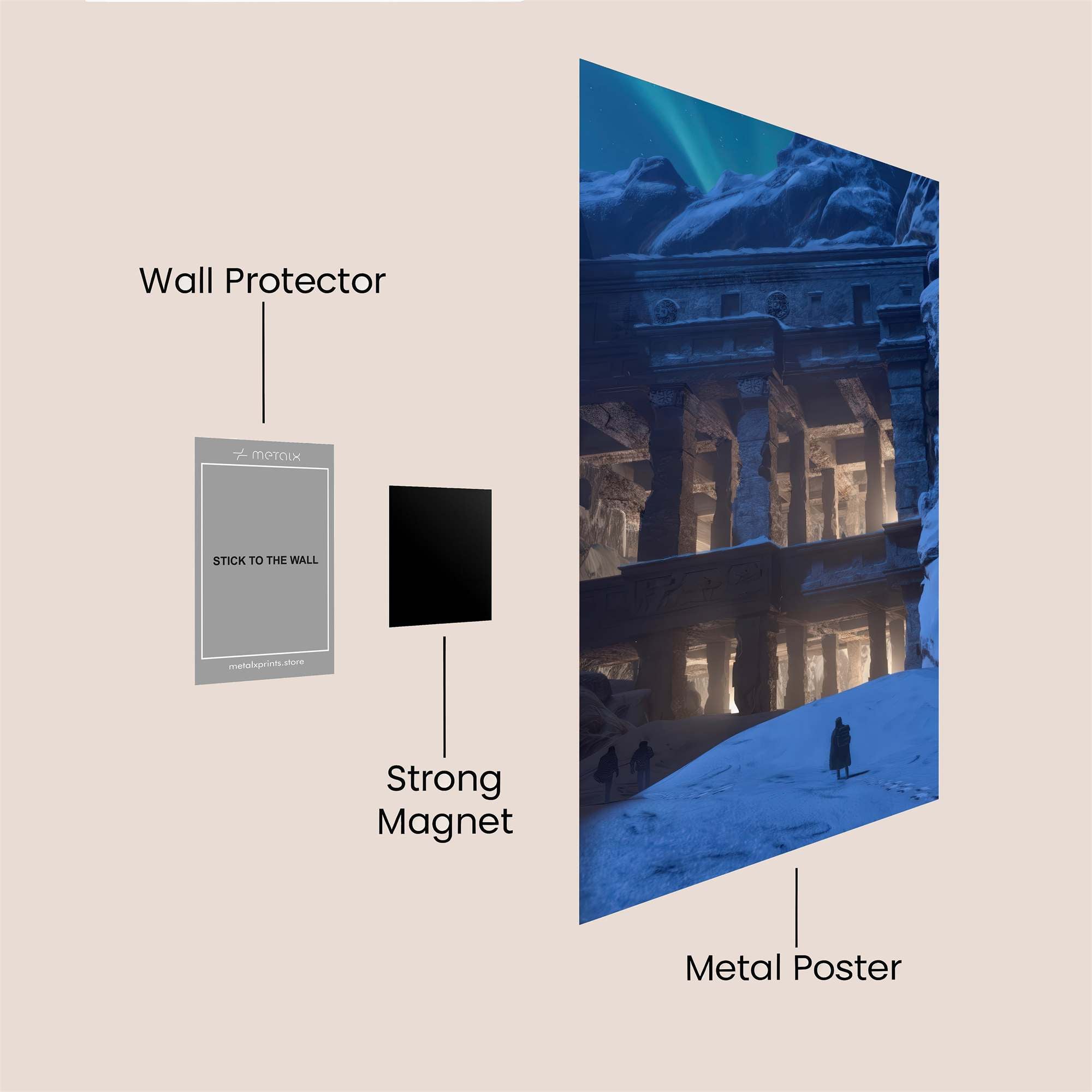 Frozen Temple Safe Wall Magnetic / M