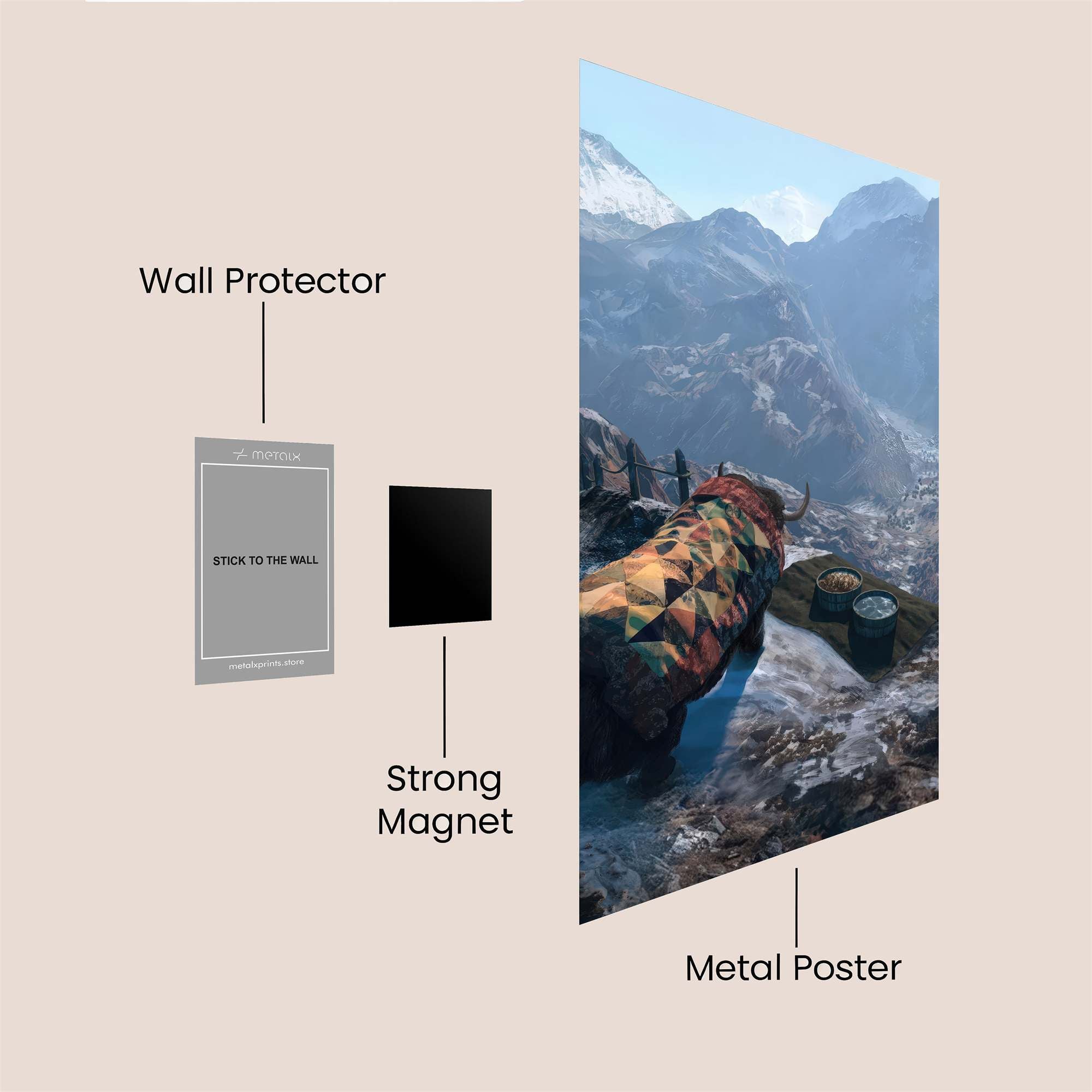 Yak Serenity Safe Wall Magnetic / M
