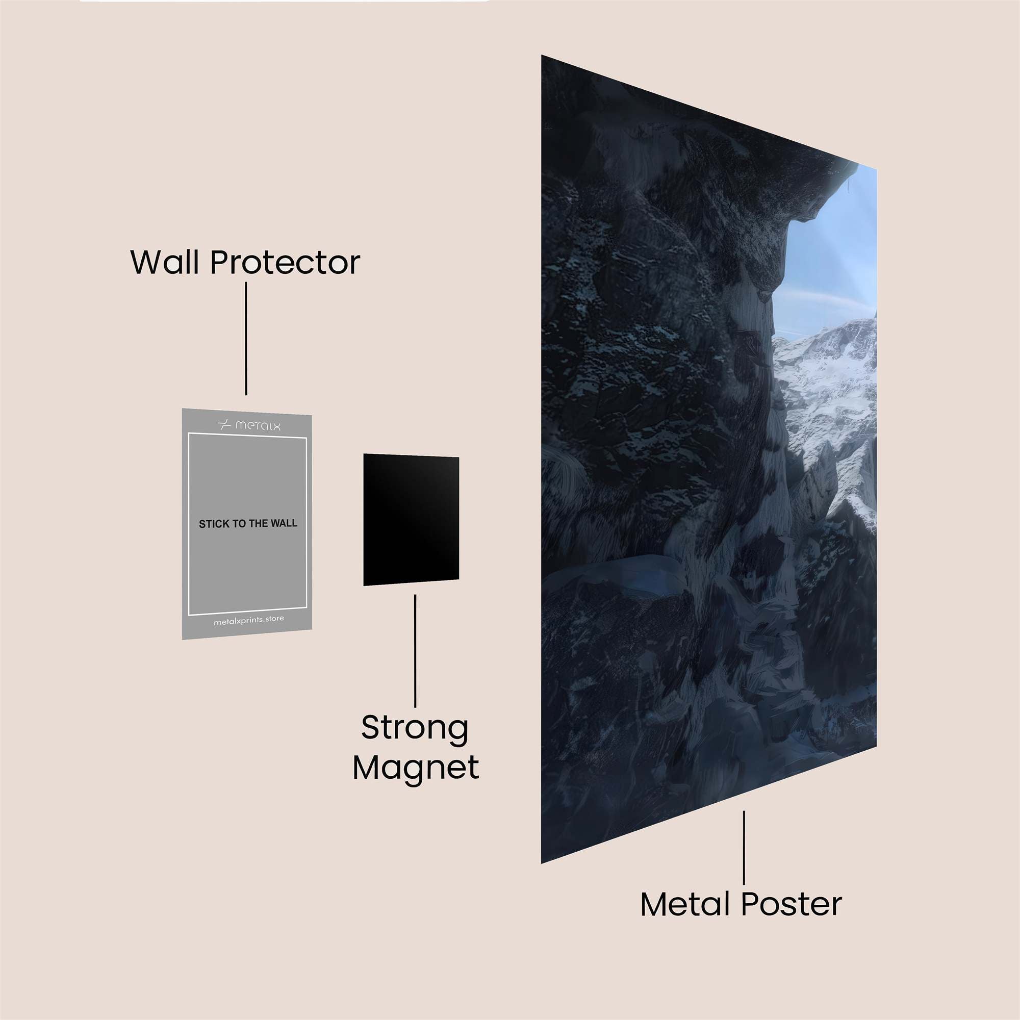 Ice Fortress Safe Wall Magnetic / M