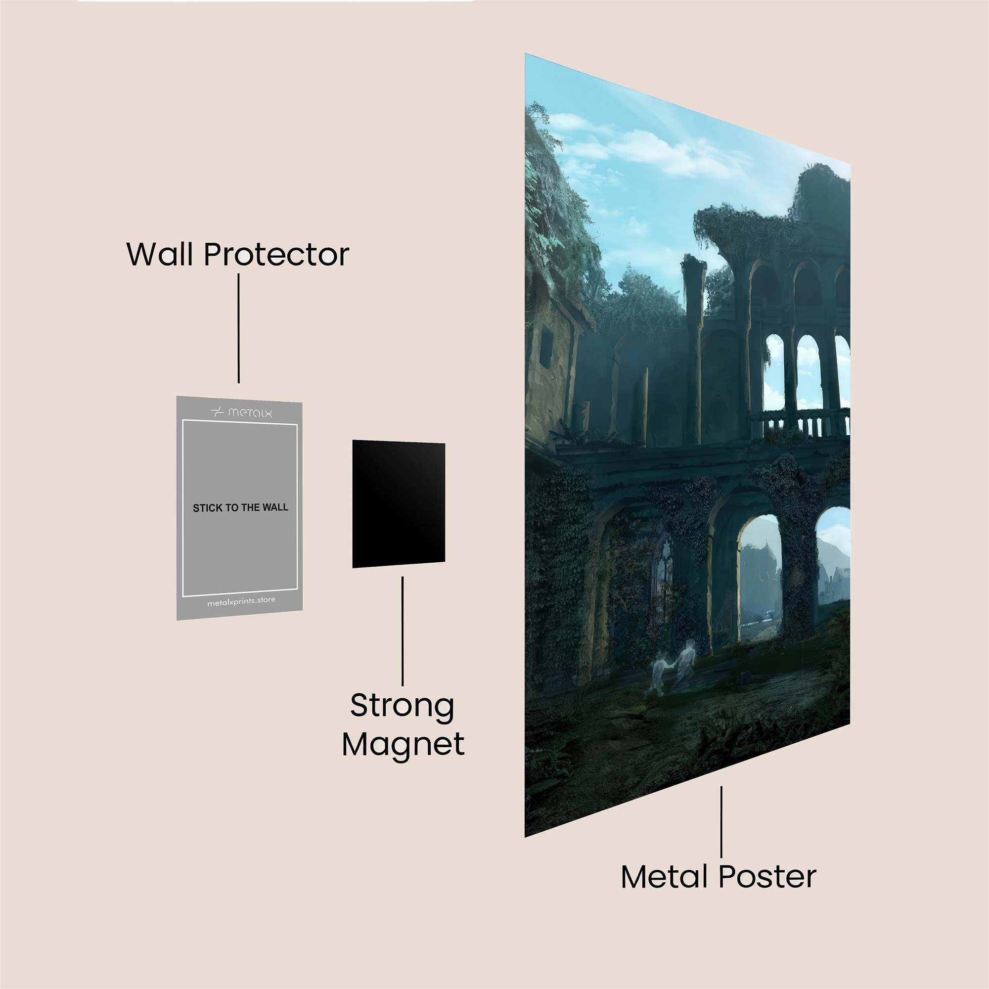 Ruins Reverie Safe Wall Magnetic / M