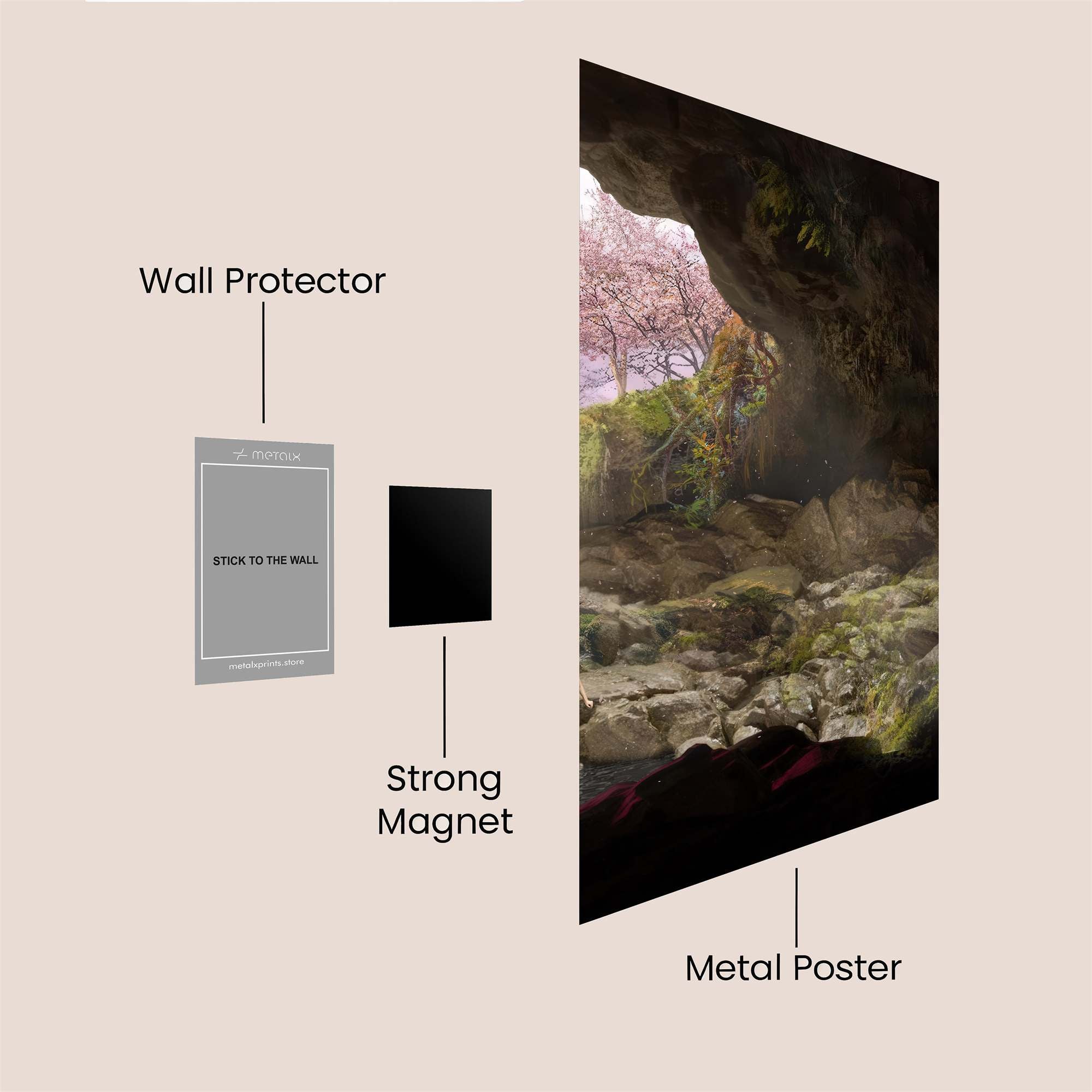 Cavern Serenity Safe Wall Magnetic / M