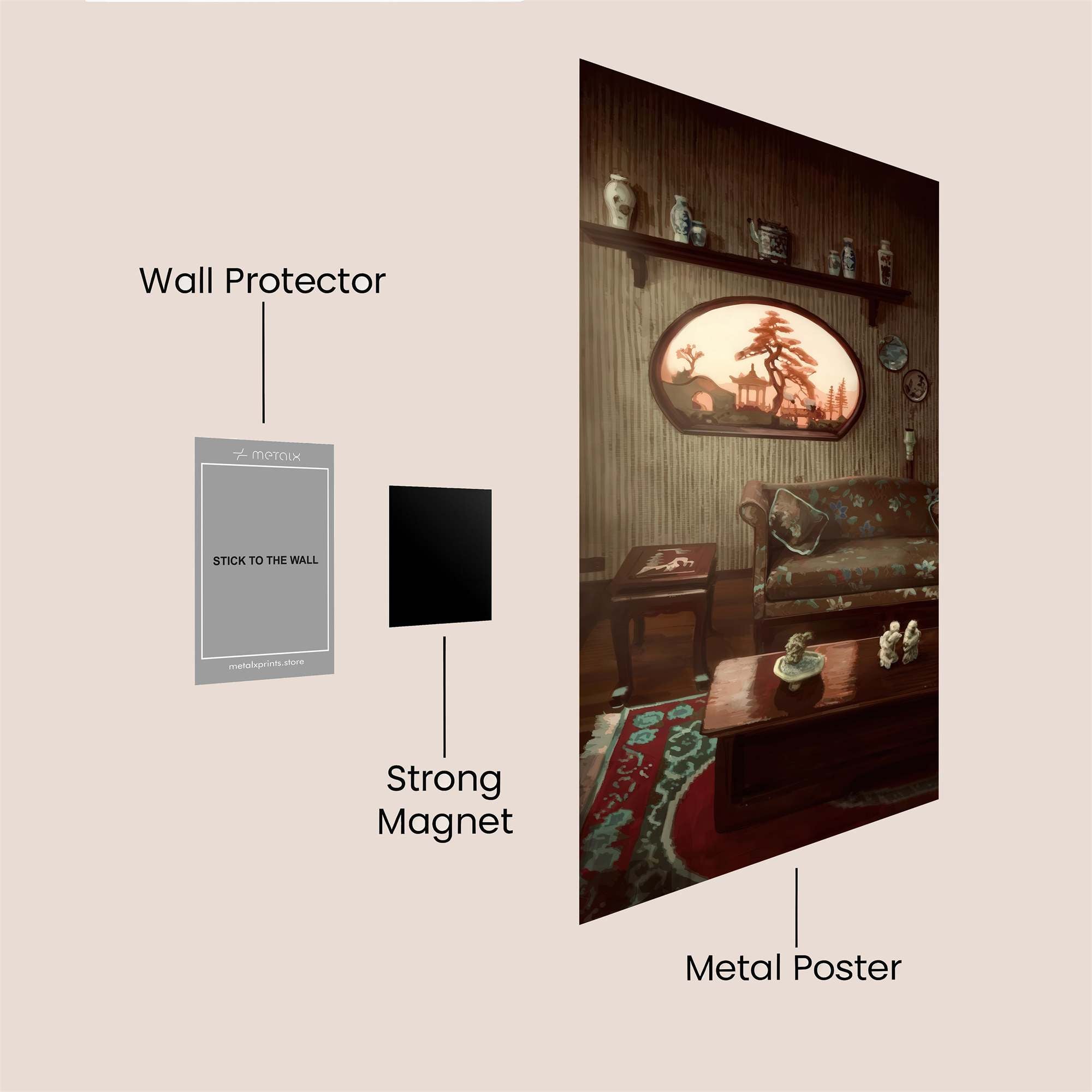 Silhouette Serenity Safe Wall Magnetic / M