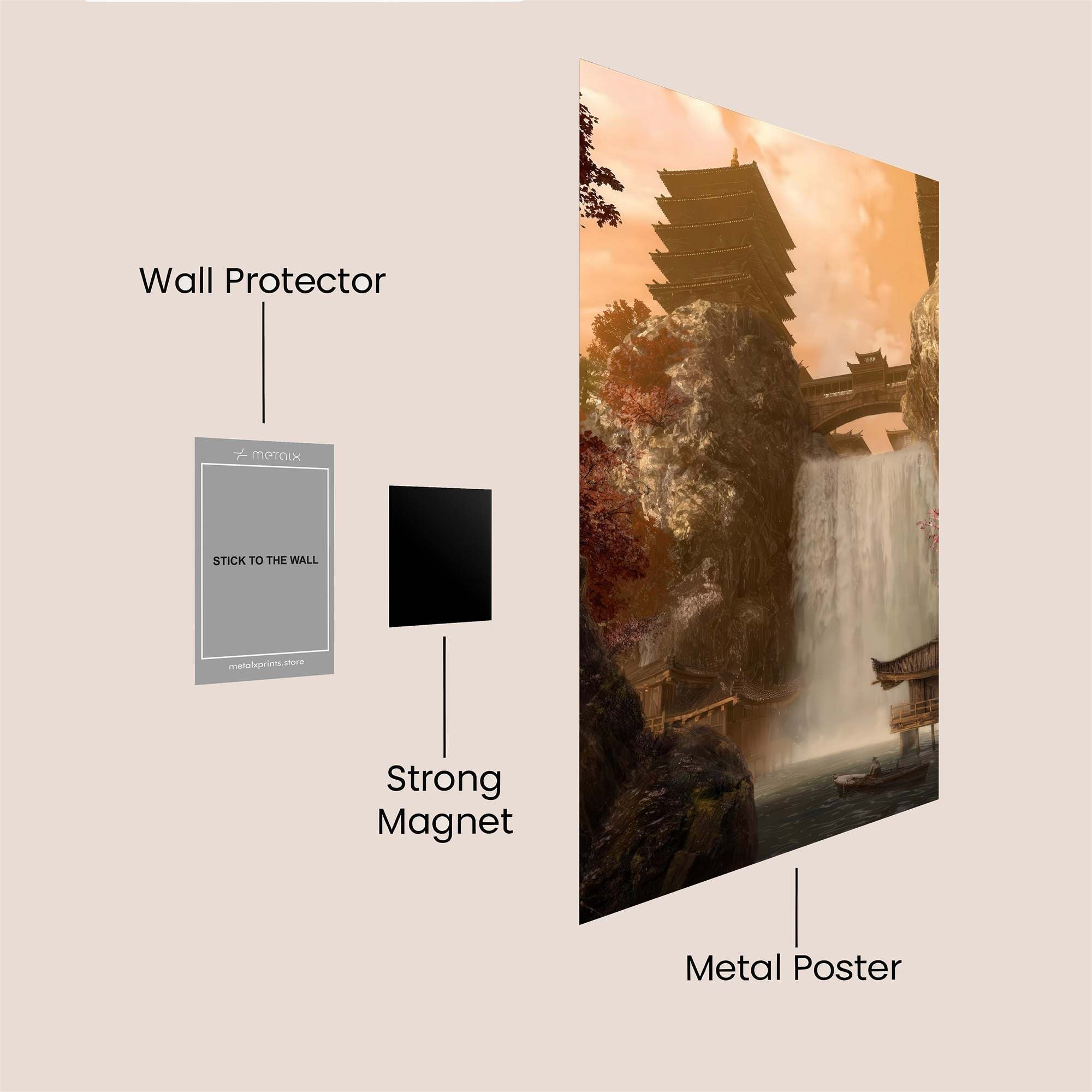 Pagoda Serenity Safe Wall Magnetic / M