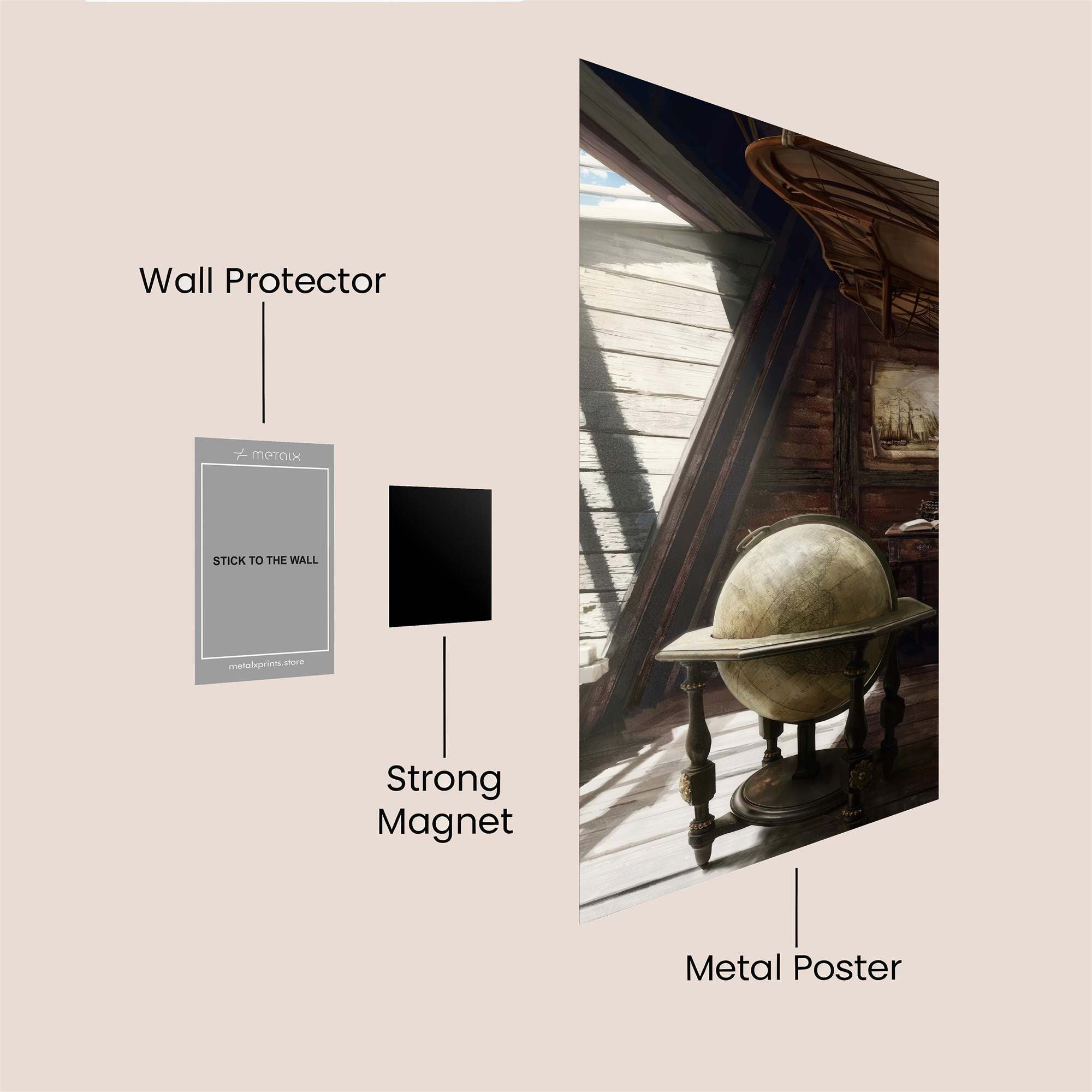 Globe Quest Safe Wall Magnetic / M