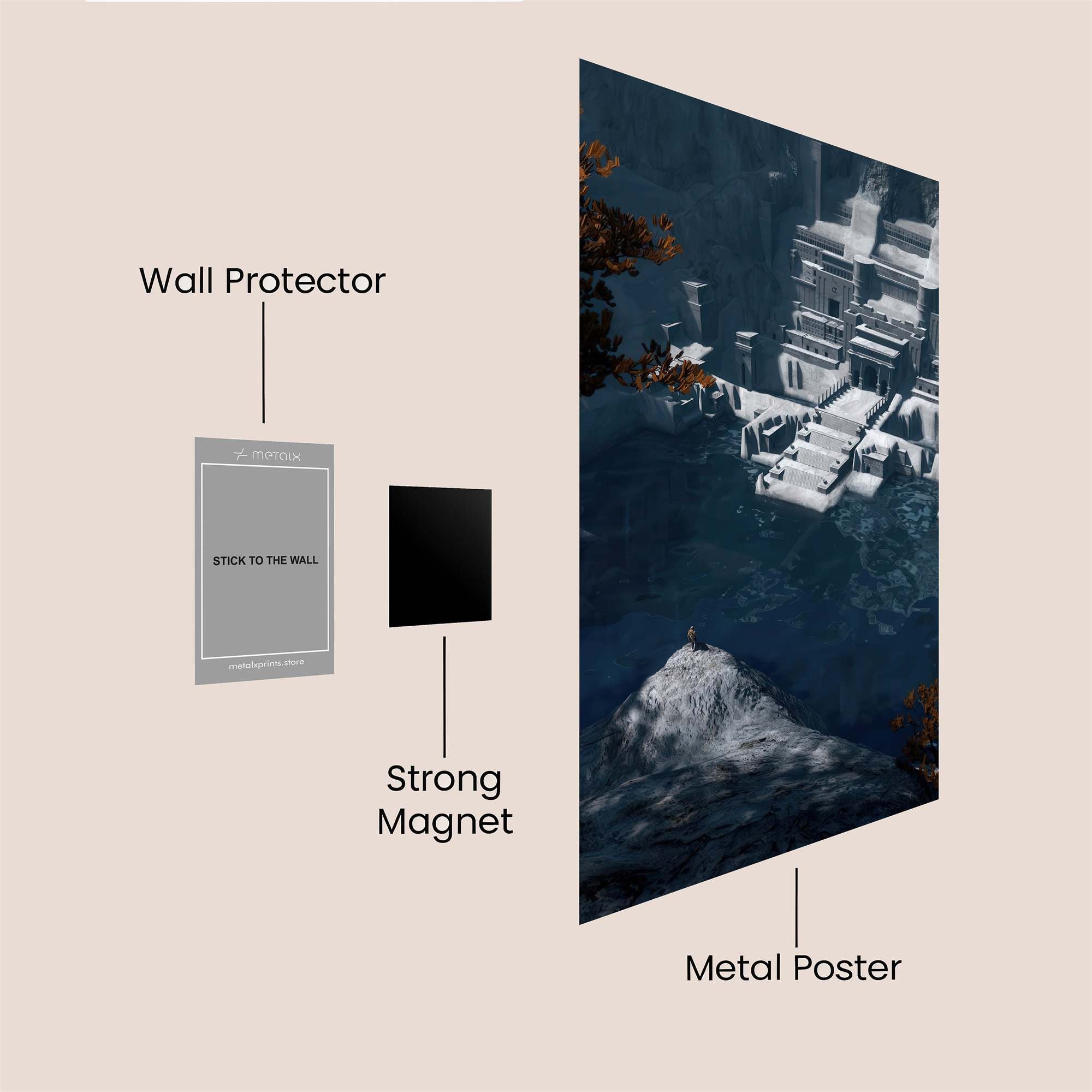 Temple Tranquil Safe Wall Magnetic / M