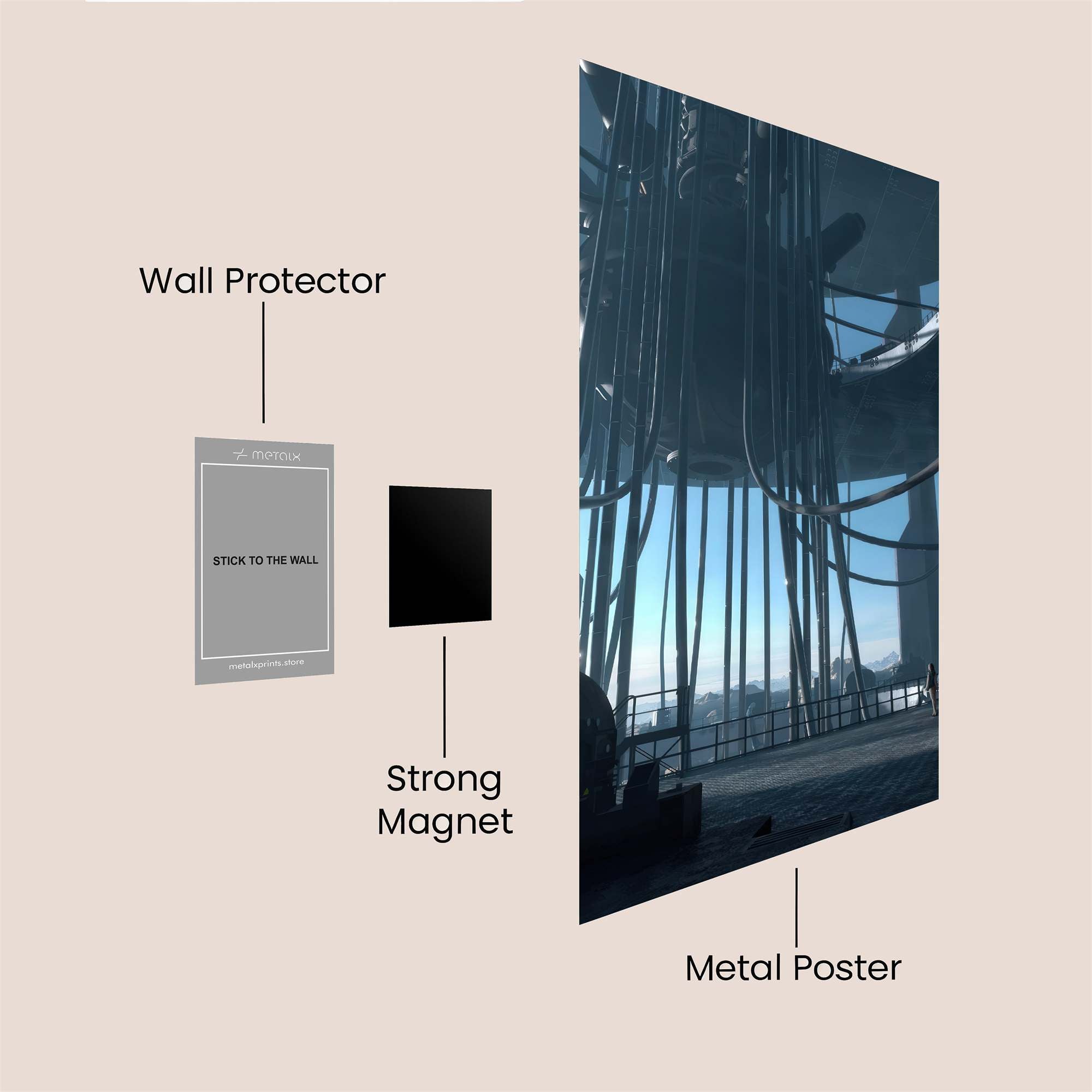 Sphere Serenity Safe Wall Magnetic / M