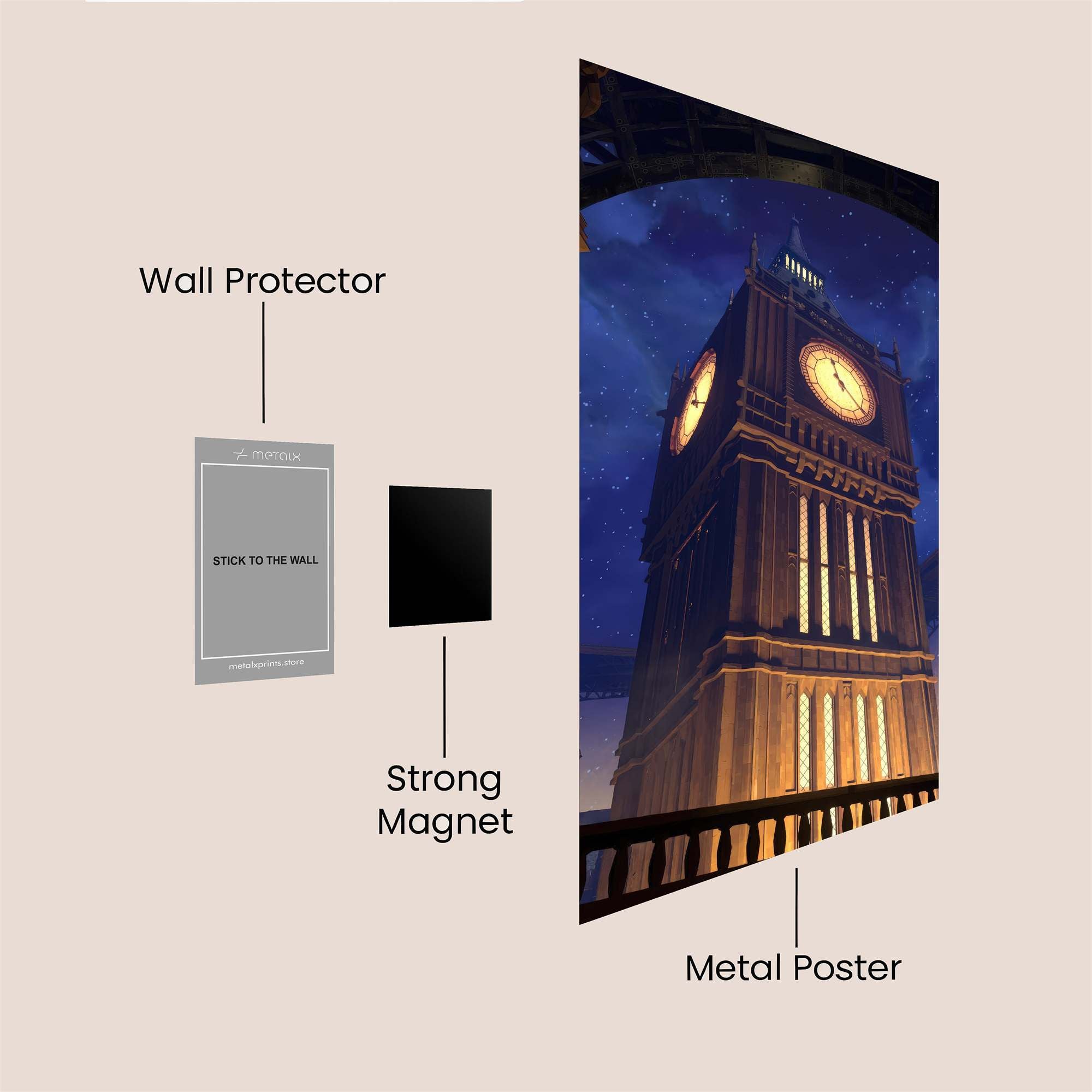 BigBen Enchanting Safe Wall Magnetic / M
