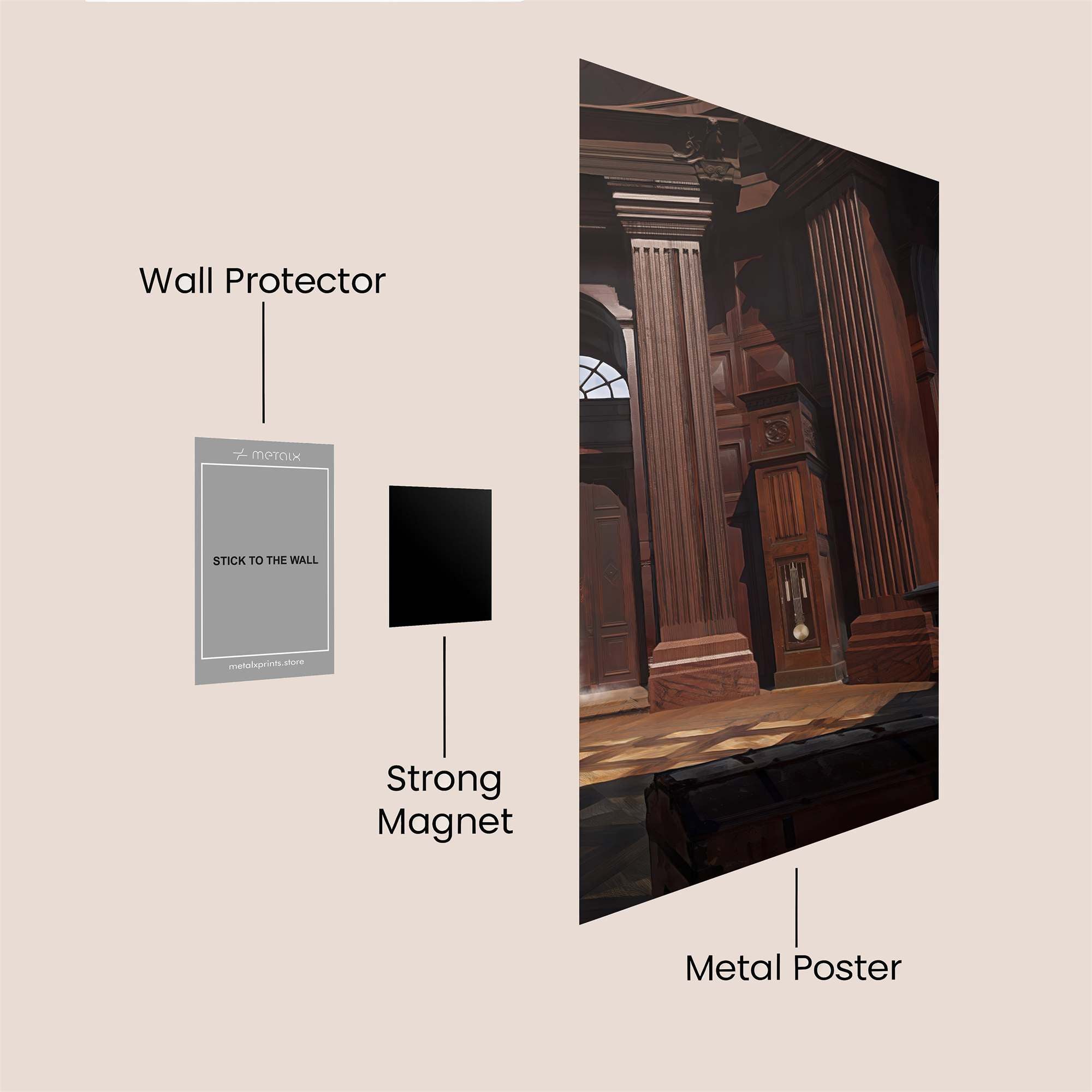 Library Serenity Safe Wall Magnetic / M