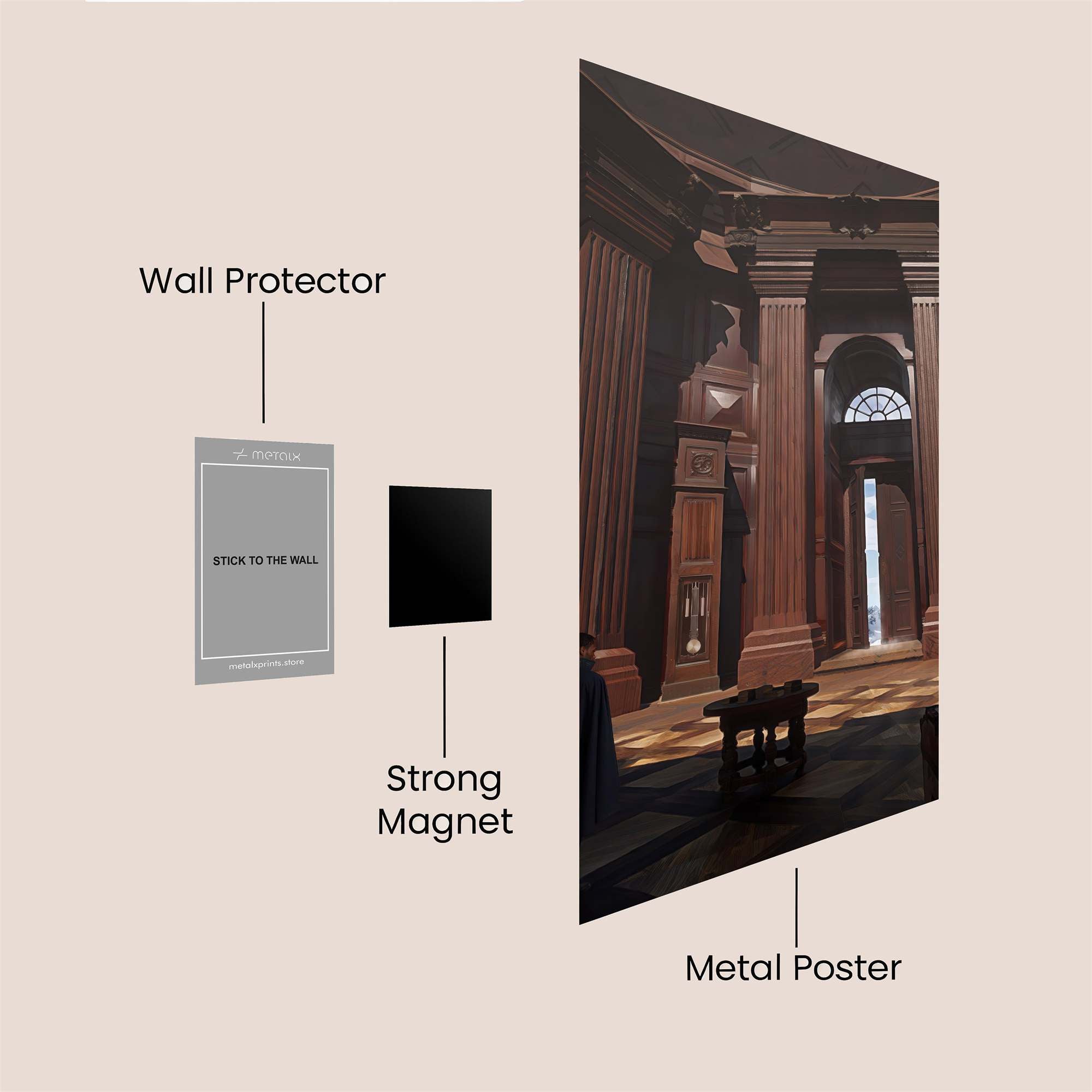 Library Solitude Safe Wall Magnetic / M
