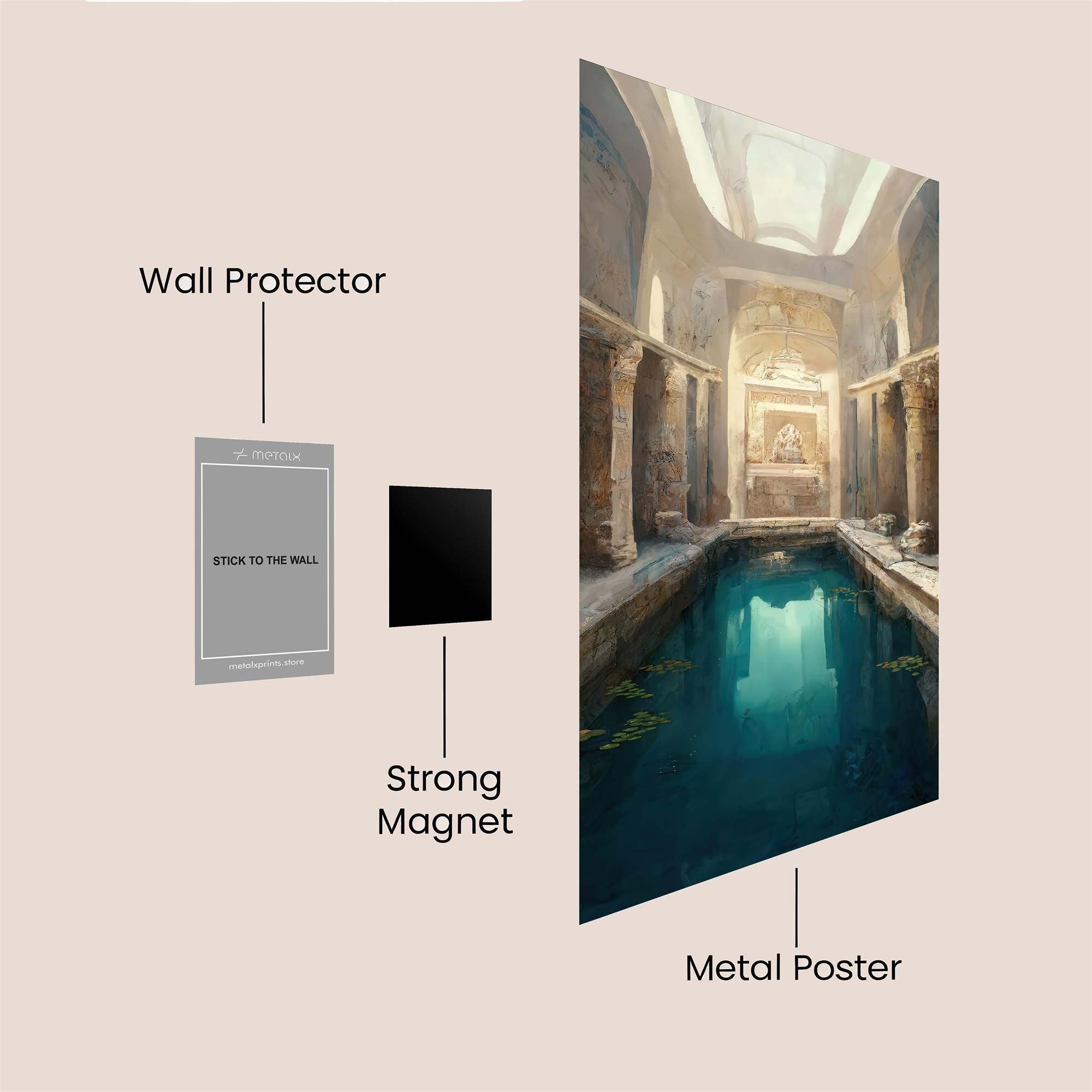 Roman Serenity Safe Wall Magnetic / M