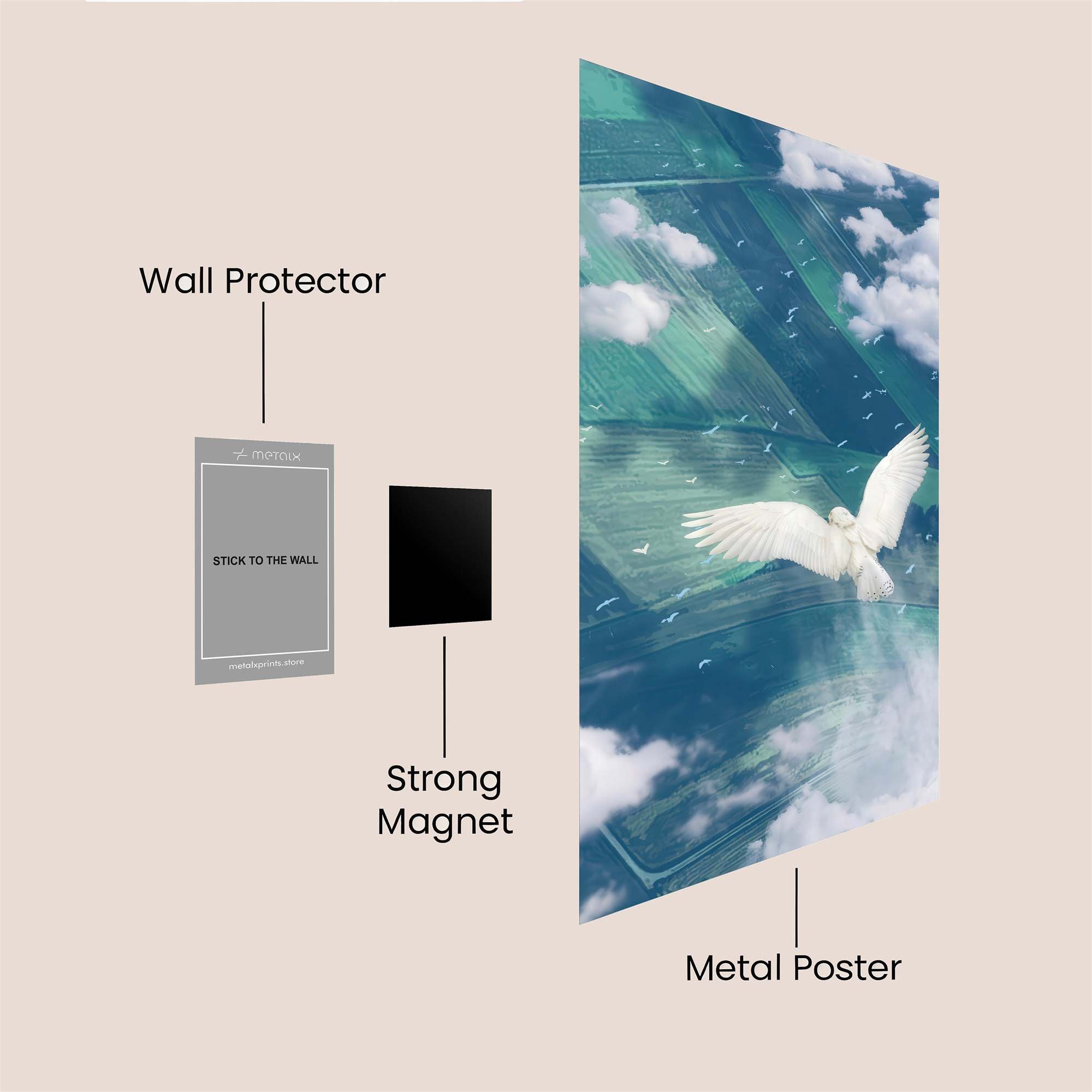 Dove Serenity Safe Wall Magnetic / M