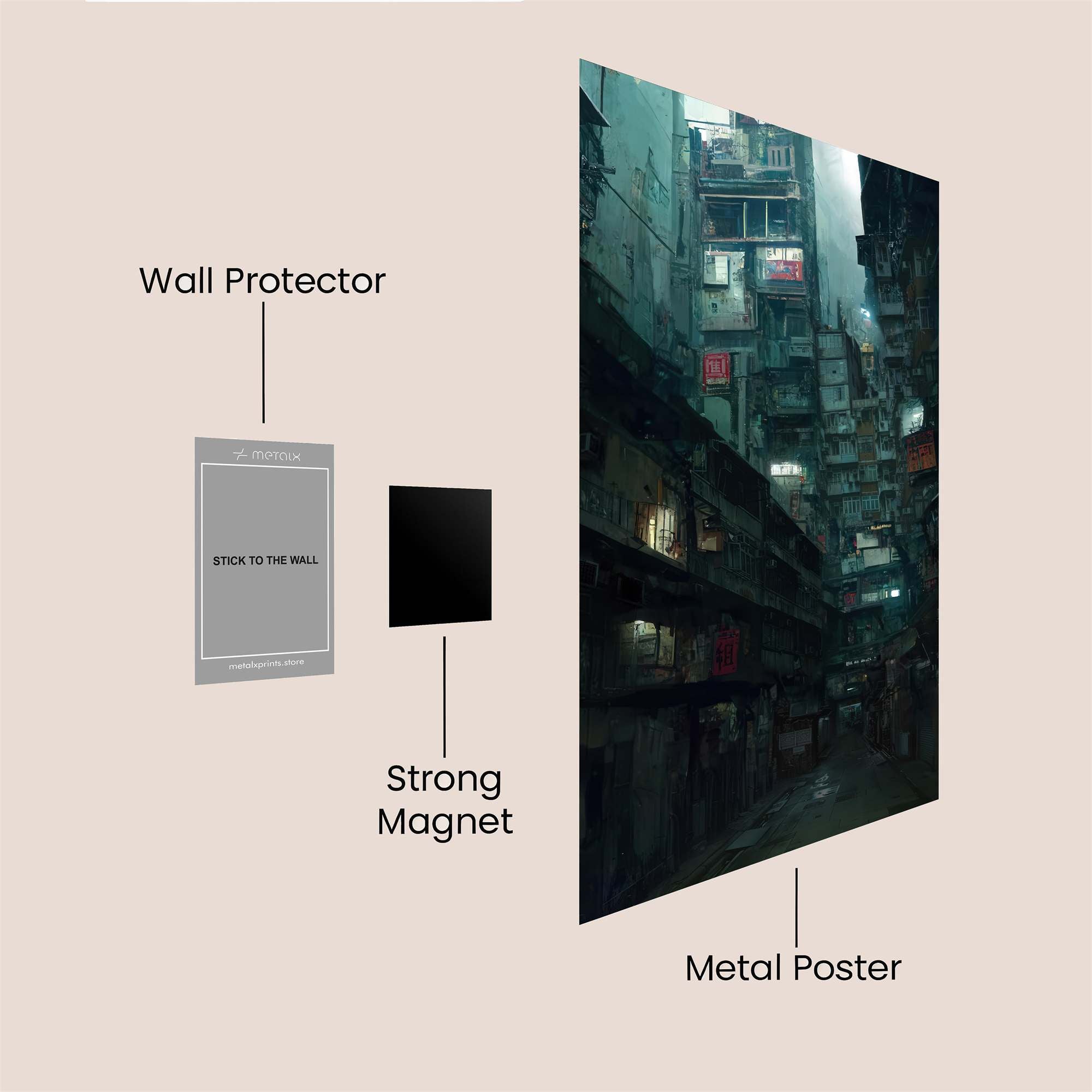 Cyberpunk Gloom Safe Wall Magnetic / M
