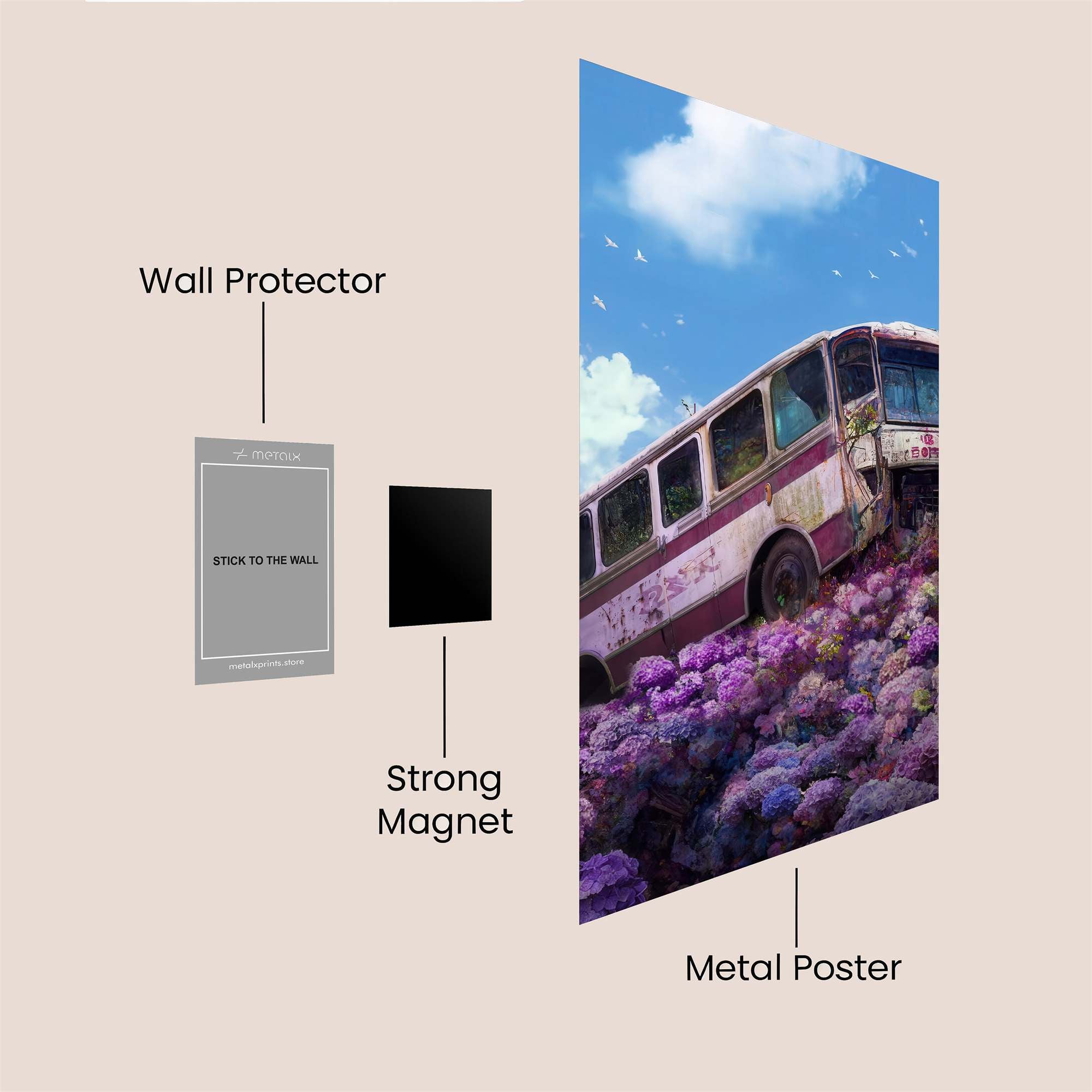 Bus Serenity Safe Wall Magnetic / M
